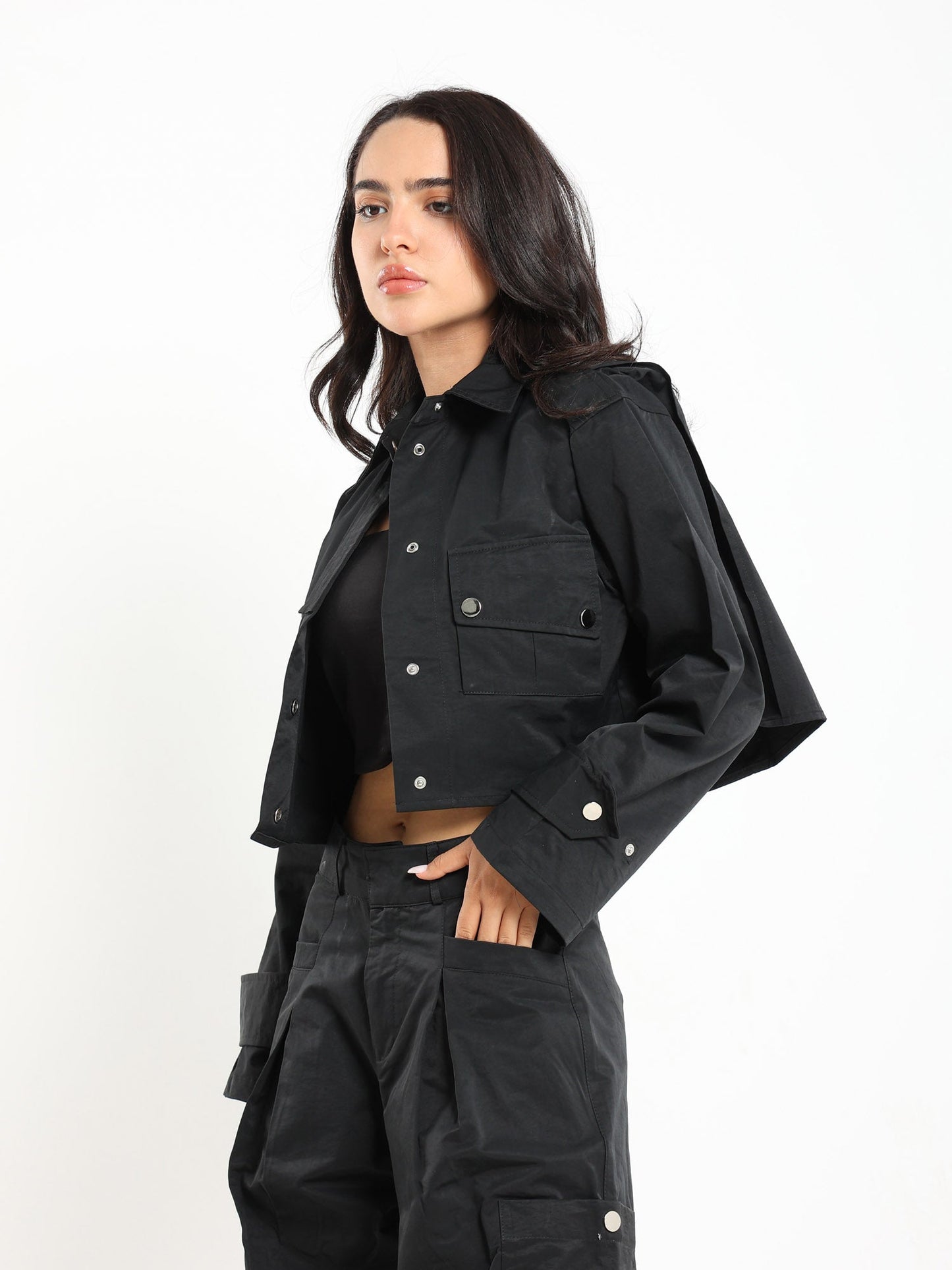 Cropped Utility Jacket