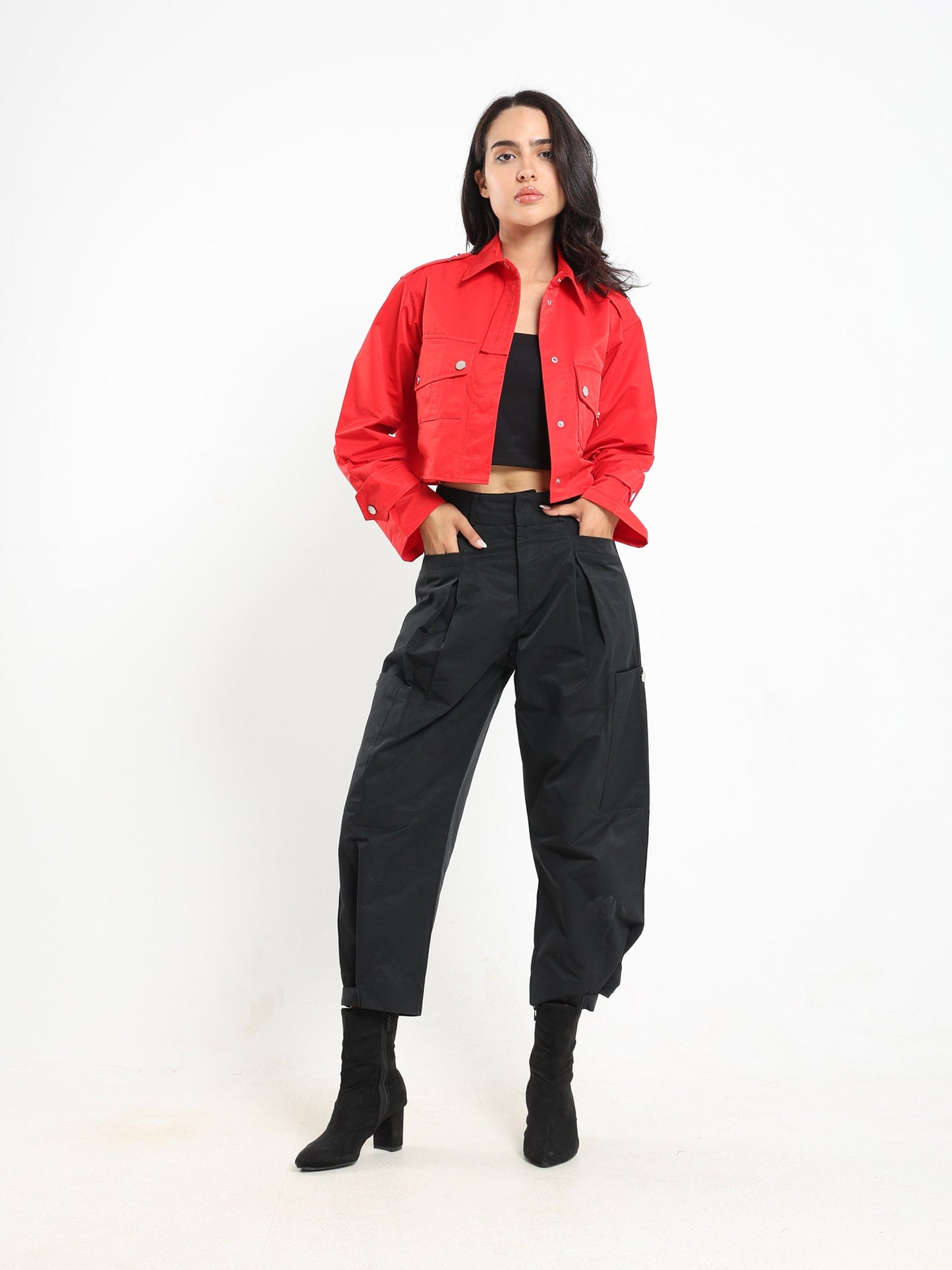 Cropped Utility Jacket