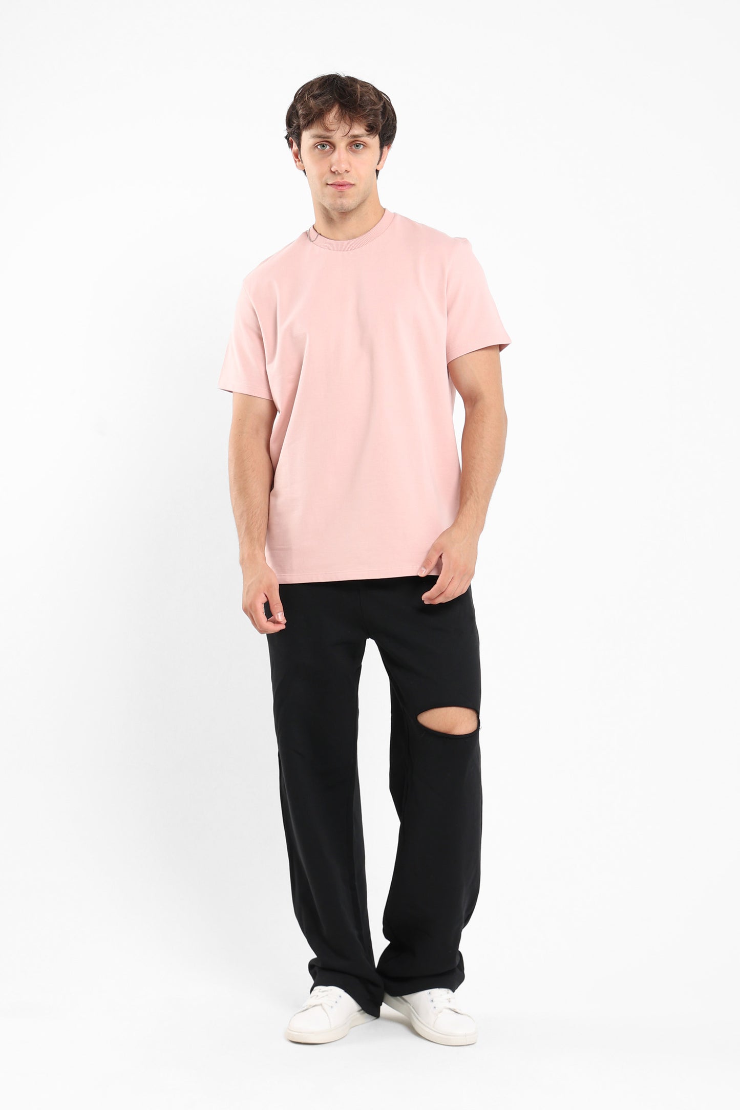 T-Shirt Relaxed R-Neck Melton Longer Sleeves - Outlet
