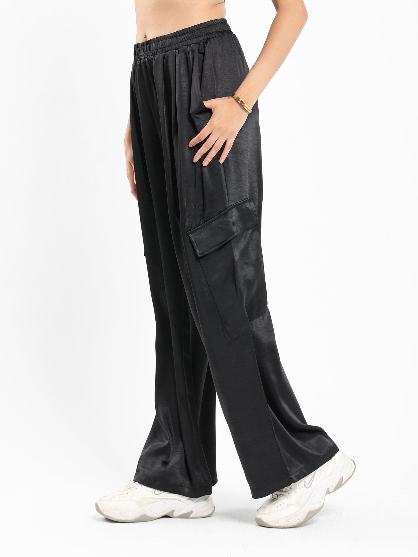 Loose Cargo Pants with Side Pockets - Outlet