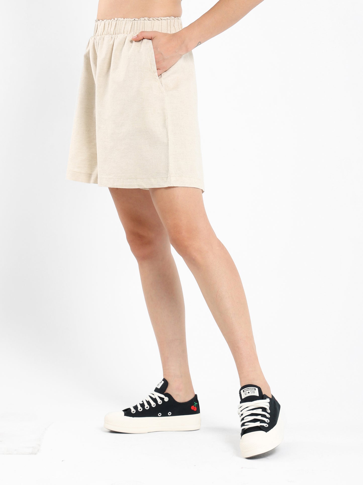 Paper Bag Linen Shorts - Outlet
