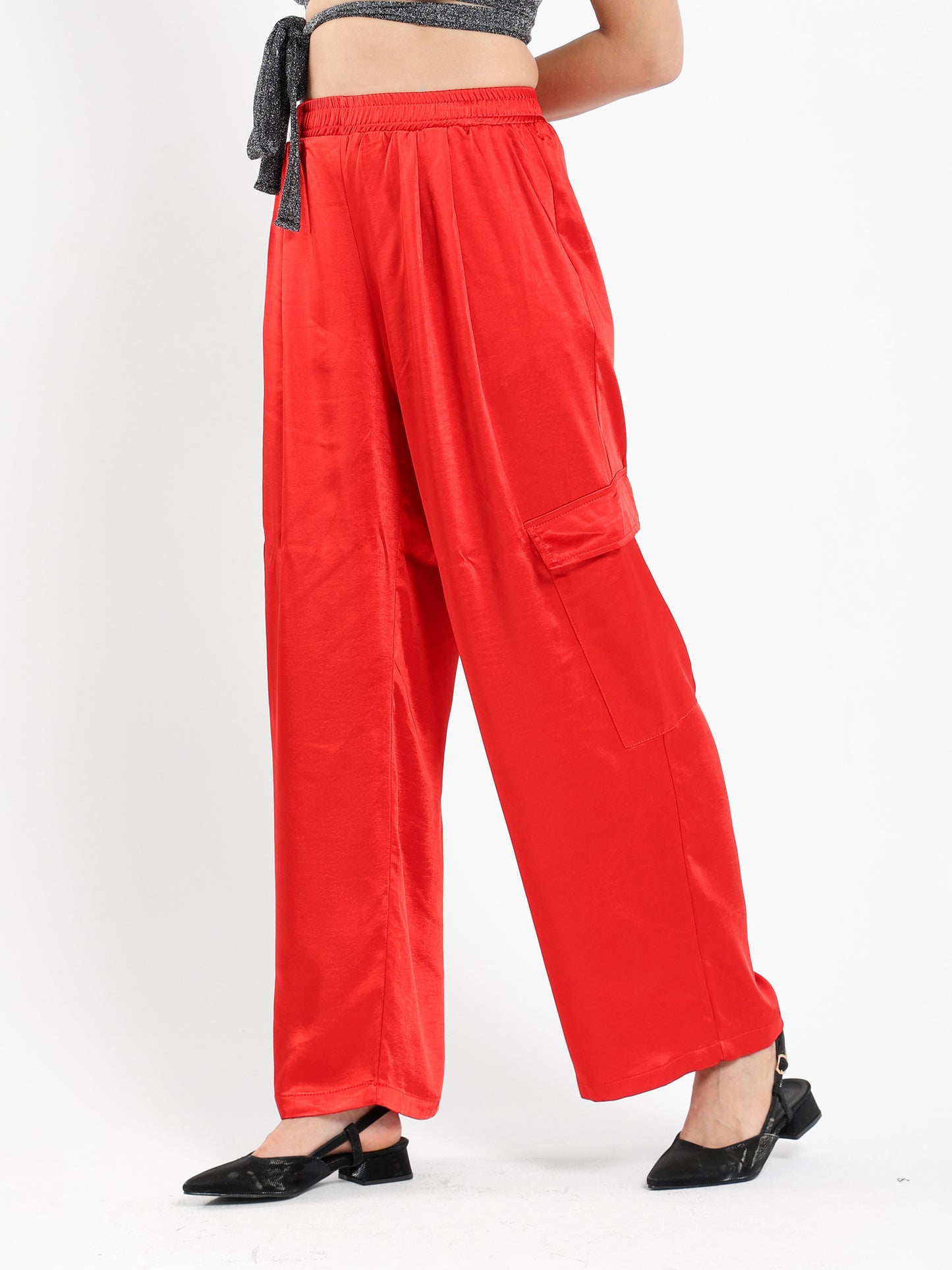 Loose Cargo Pants with Side Pockets - Outlet