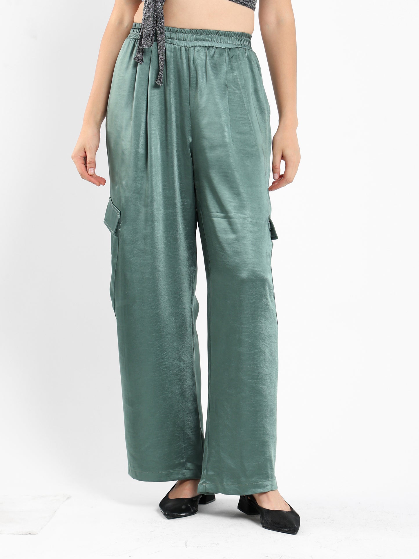 Loose Cargo Pants with Side Pockets - Outlet