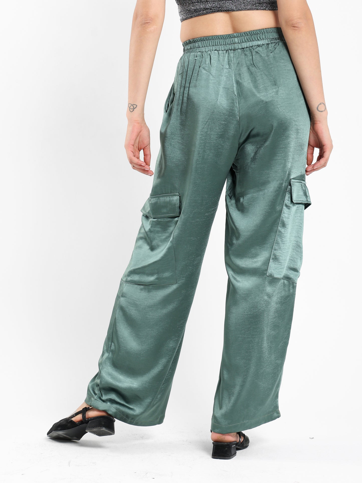 Loose Cargo Pants with Side Pockets - Outlet