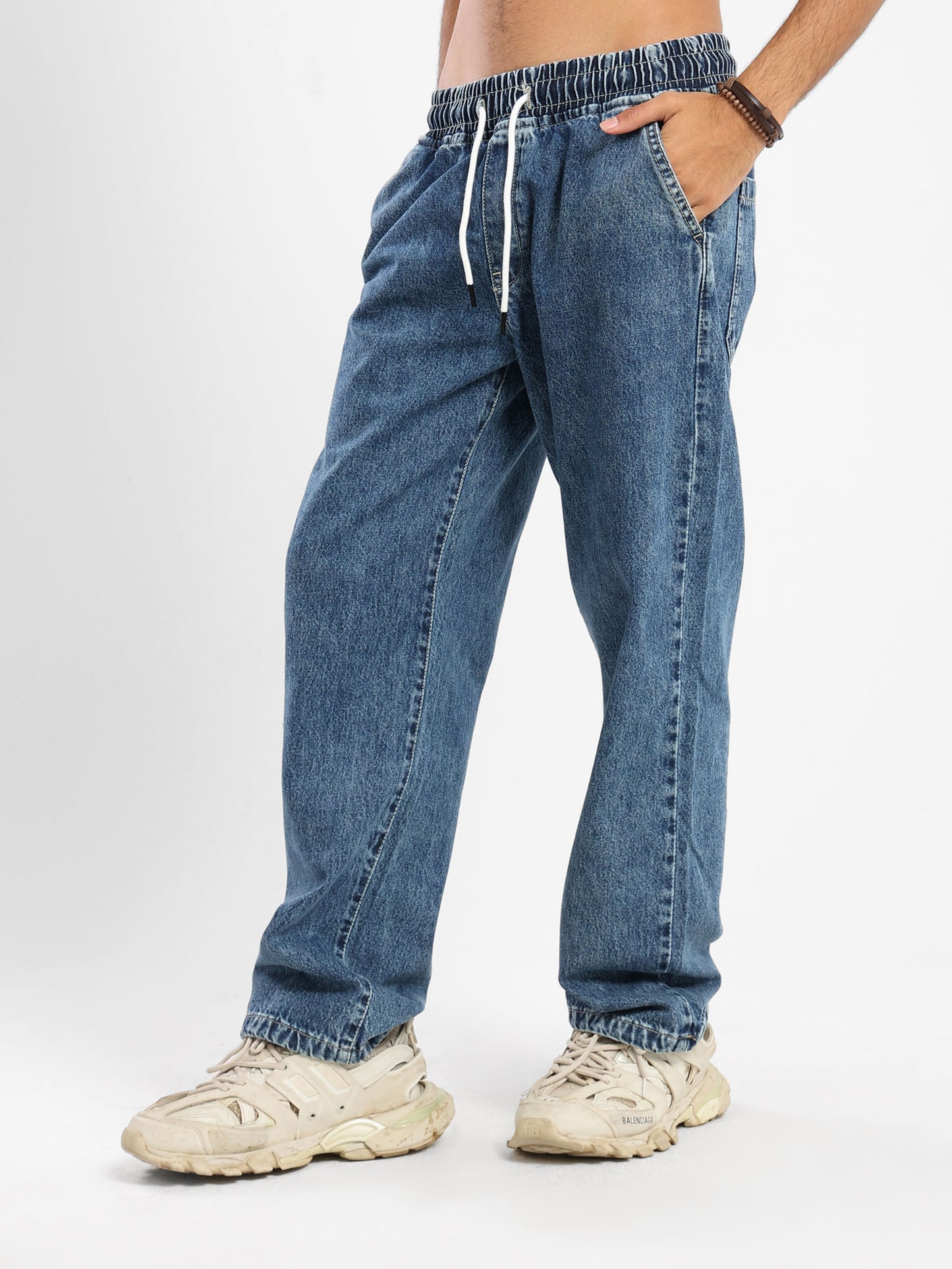 Loose Fit Denim Jogger - Outlet
