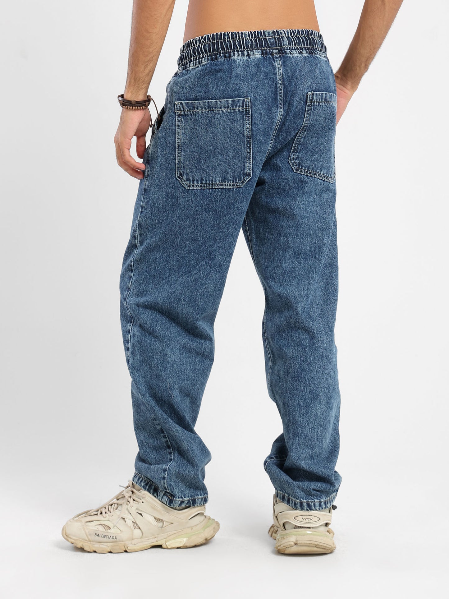 Loose Fit Denim Jogger - Outlet