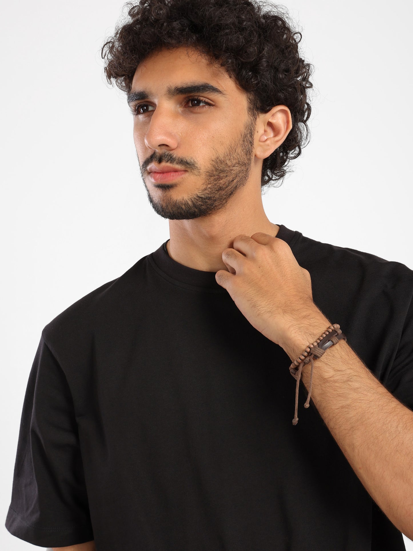 Oversized Solid Round Neck T-Shirt