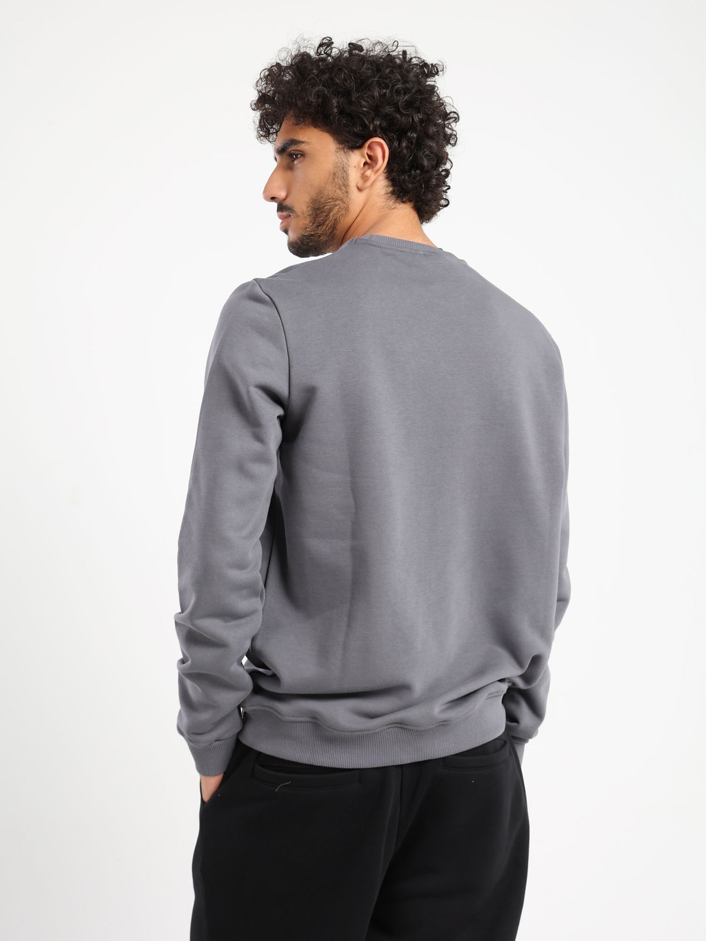 Regular Fit Solid Sweatshirt