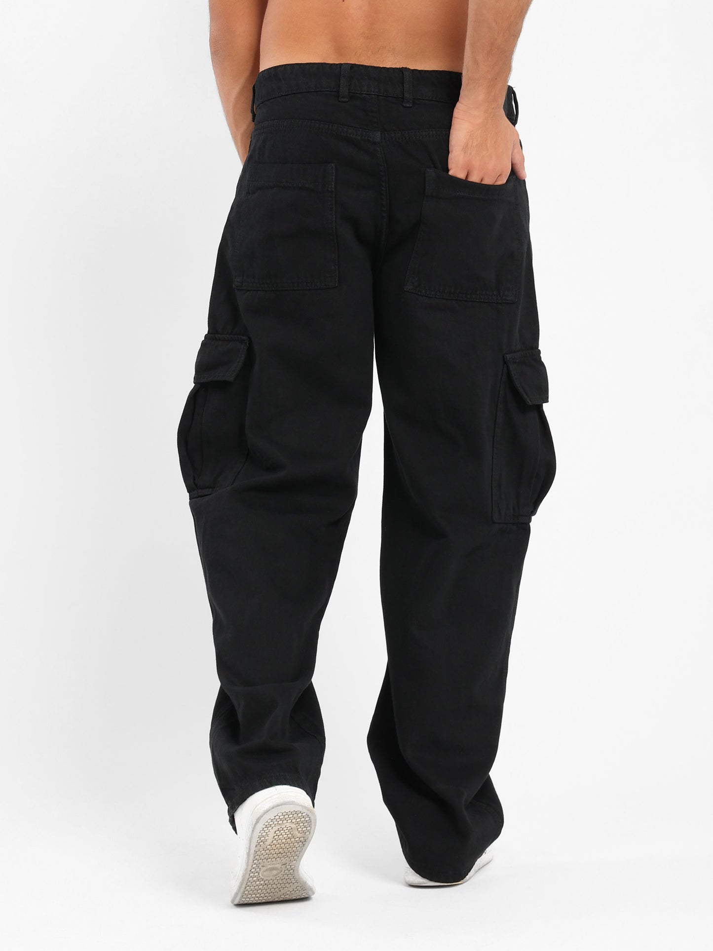 Baggy Jeans With Side Pocket - Outlet