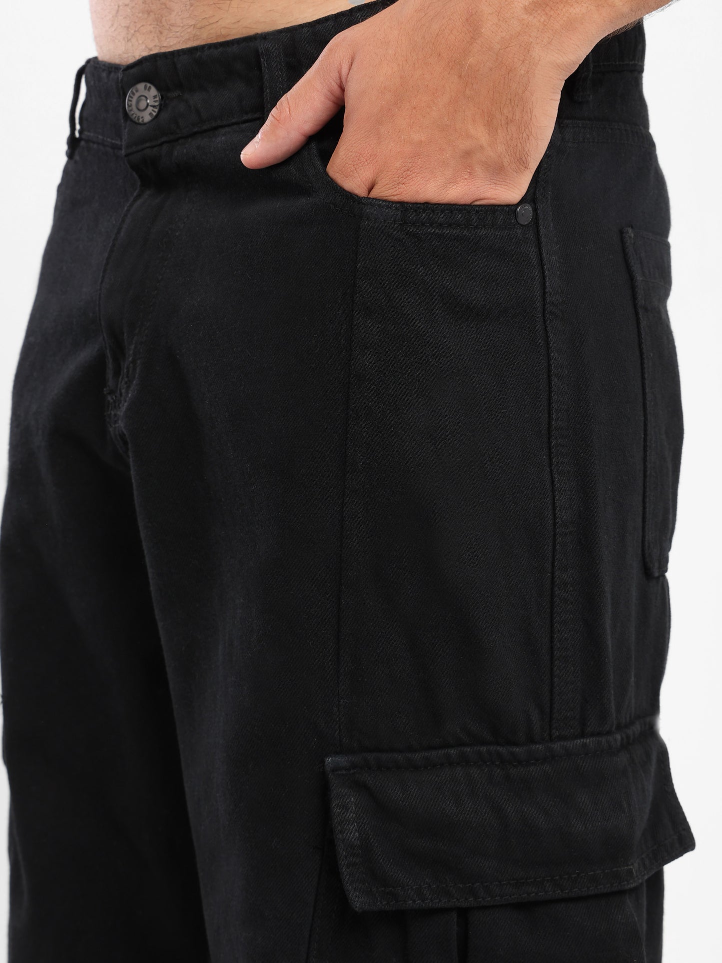 Baggy Jeans With Side Pocket - Outlet