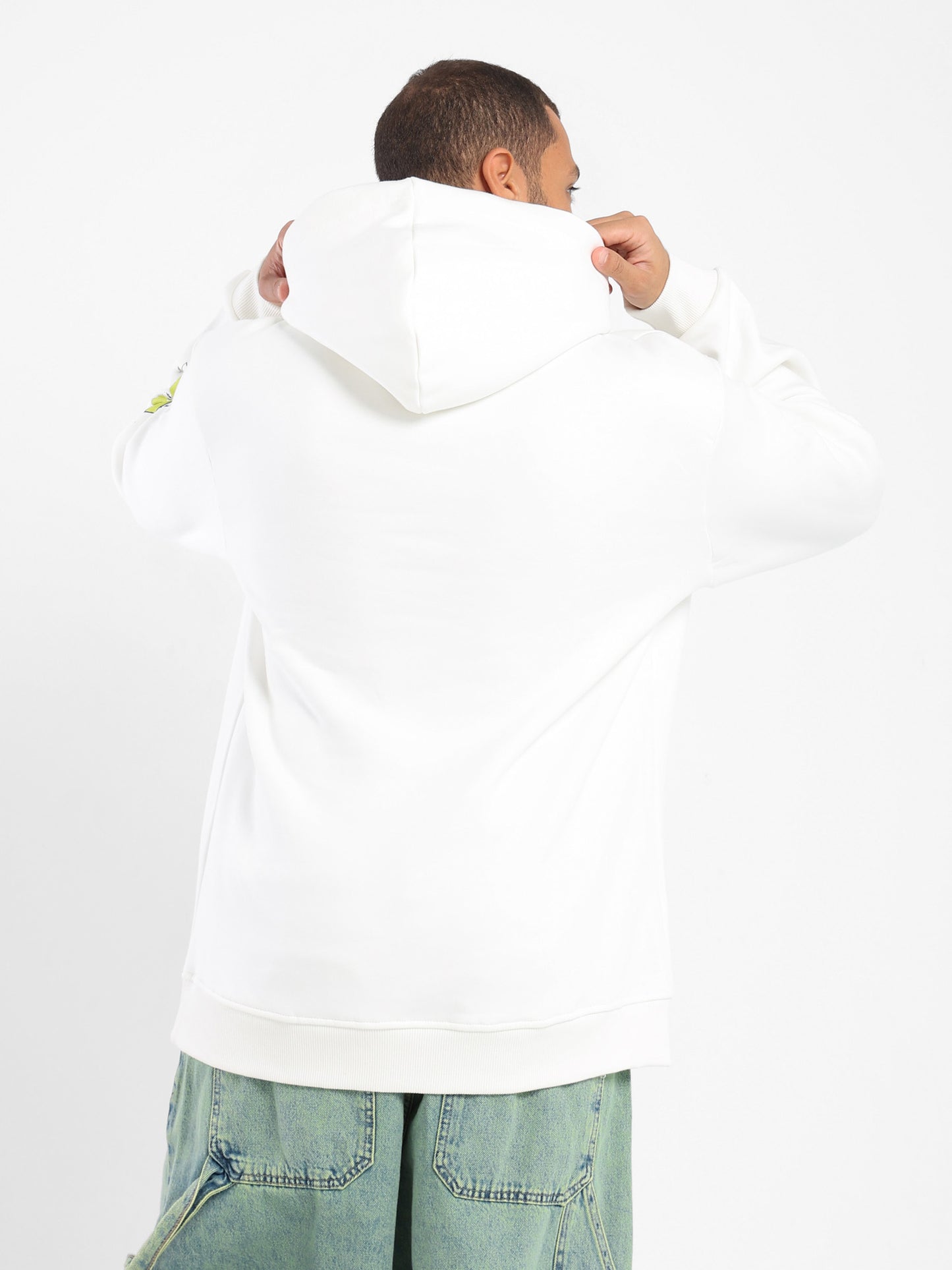 Conceptualism Print Oversized Hoodie - Outlet