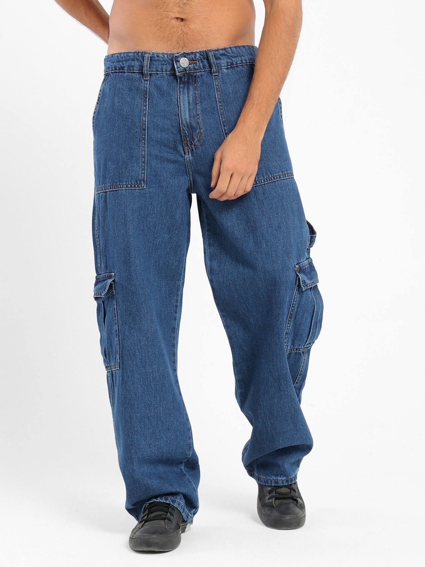 Relaxed Cargo Contrast Stitching - Outlet