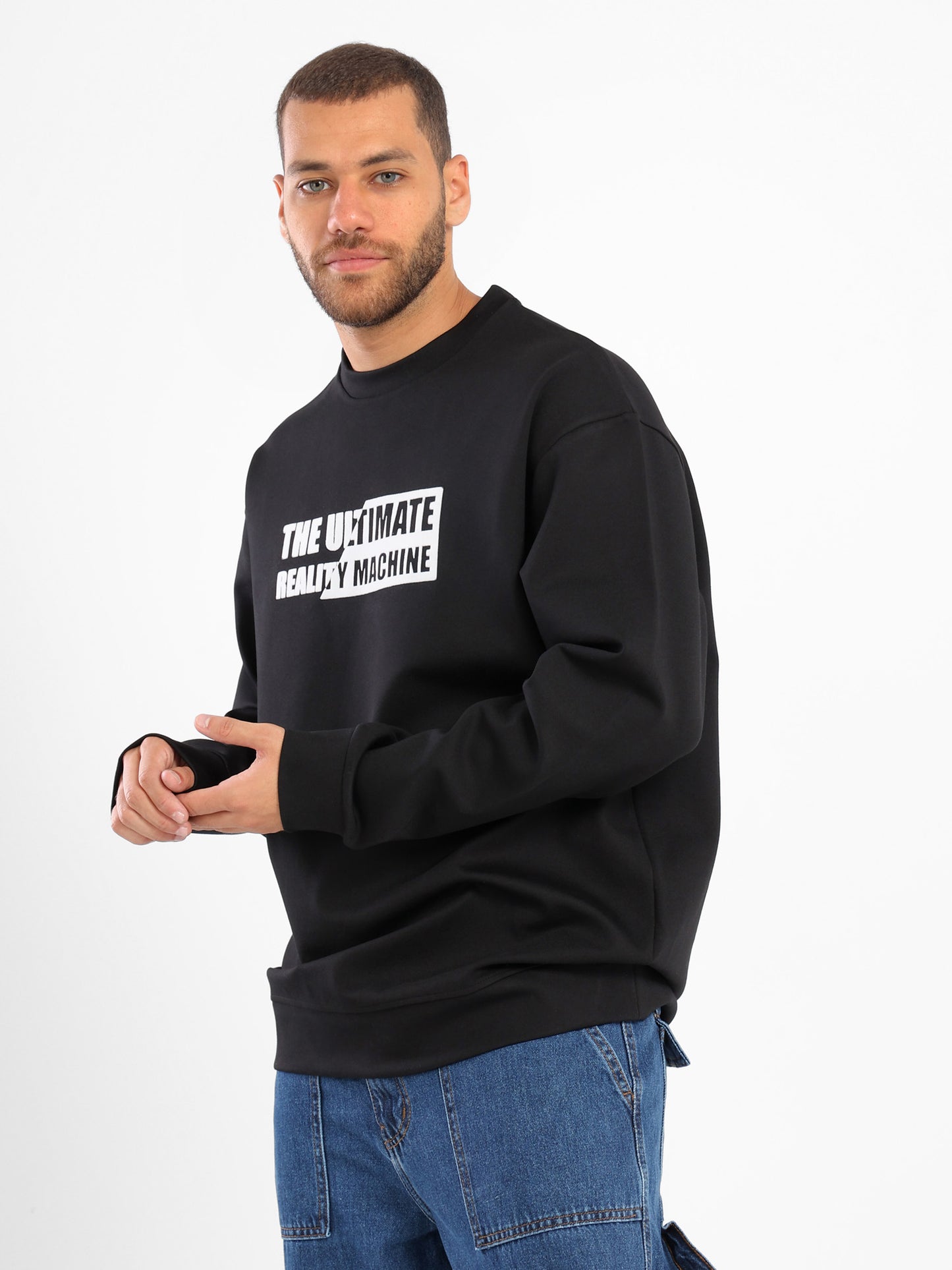 Ultimate Reality Transfer Print Regular Sweatshirt - Outlet