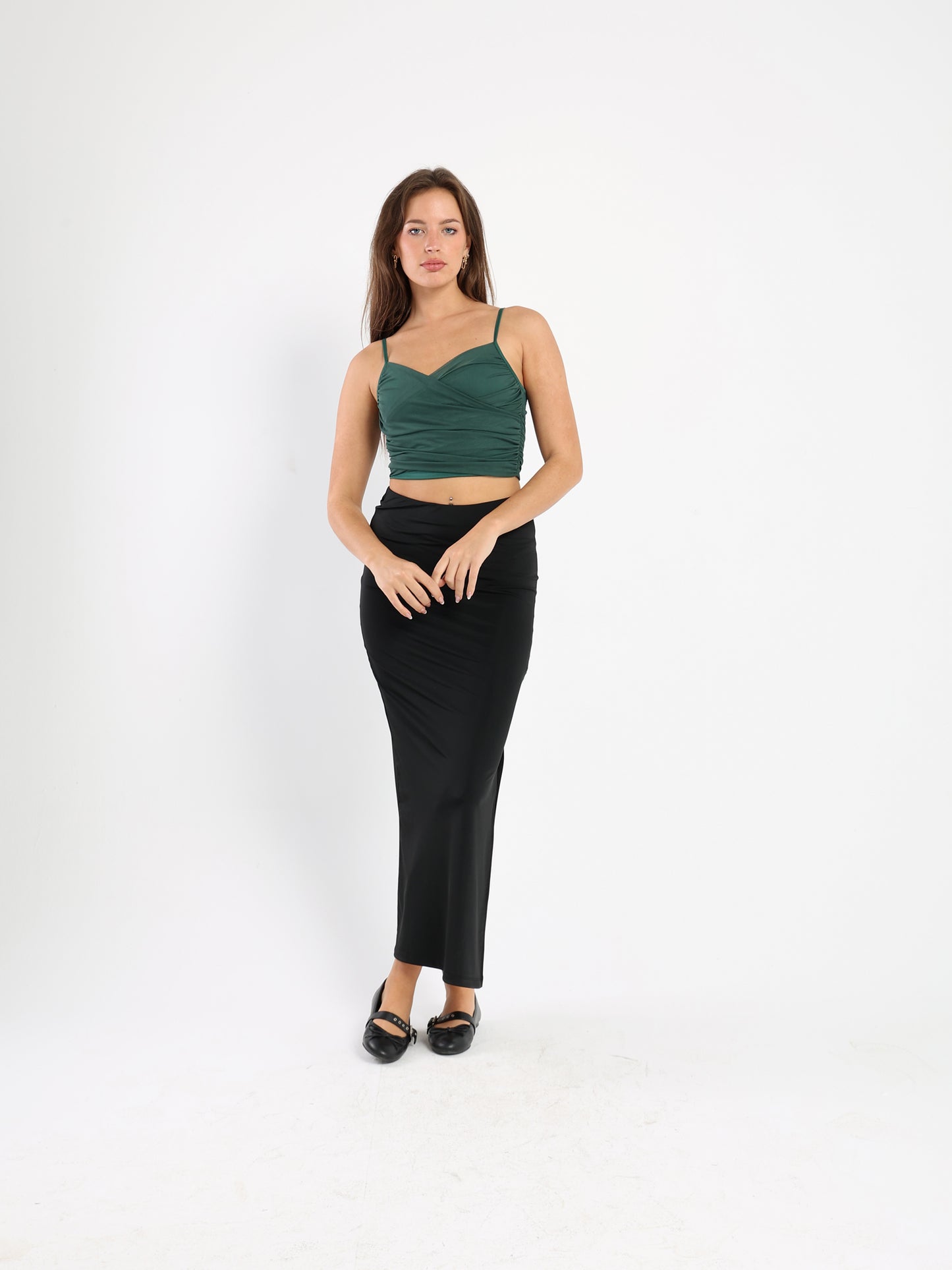 Straight Long Knitted Skirt - Outlet