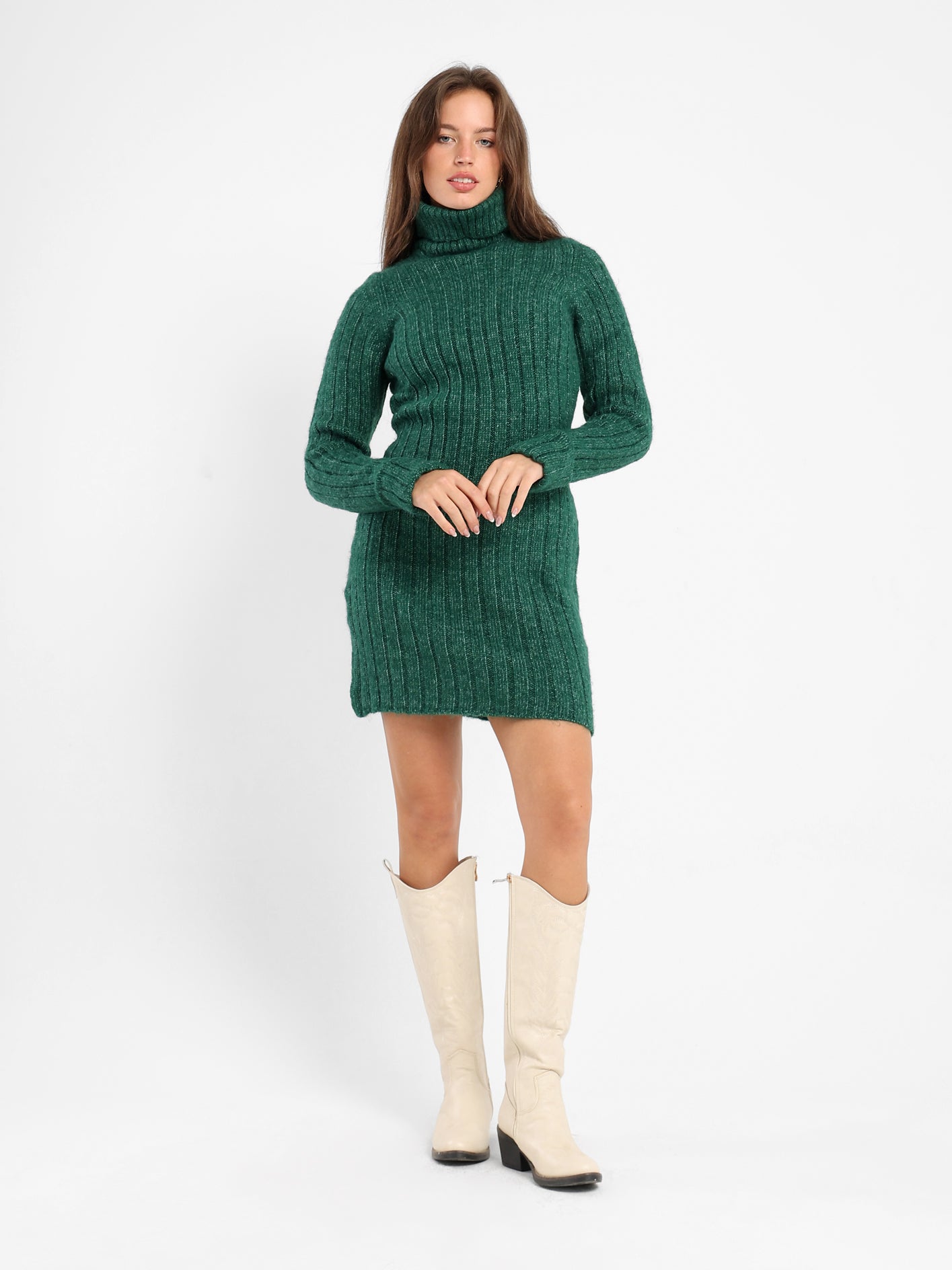 Fitted Short Textured Dress