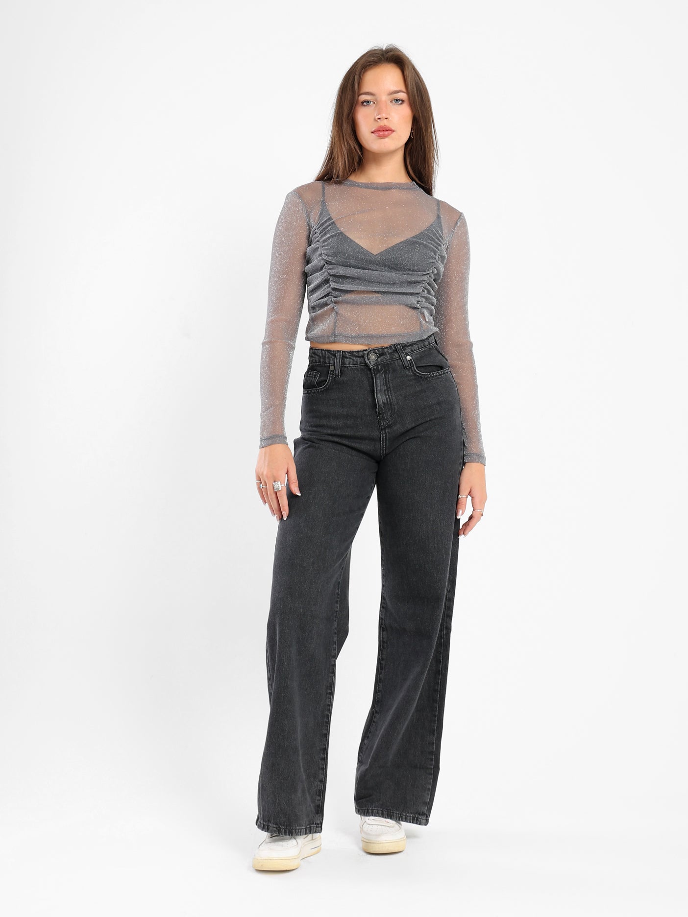 Fitted Long Sleeves Top - Outlet
