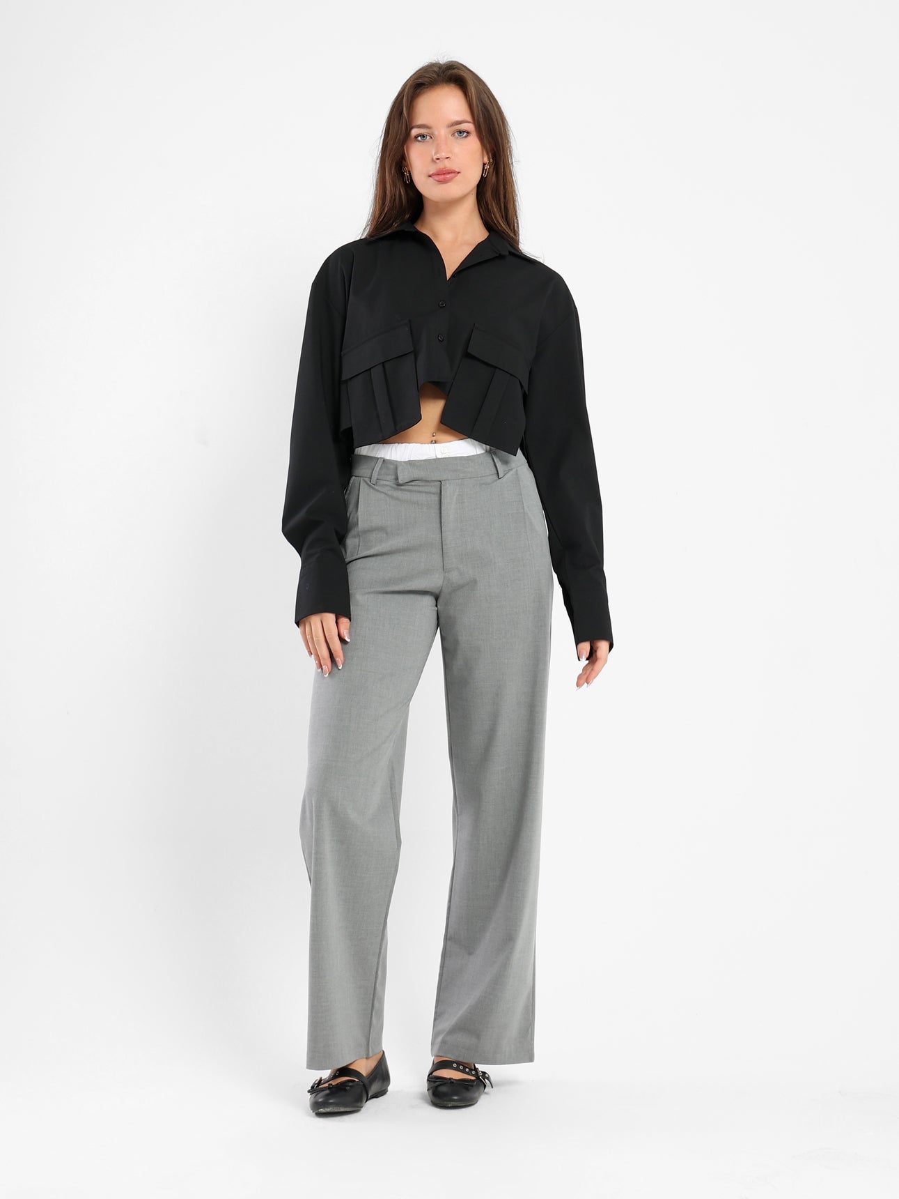 Woven Long Sleeve Shirt - Outlet