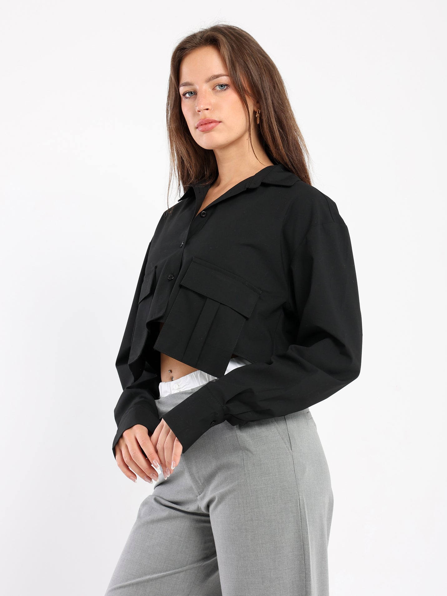 Woven Long Sleeve Shirt - Outlet