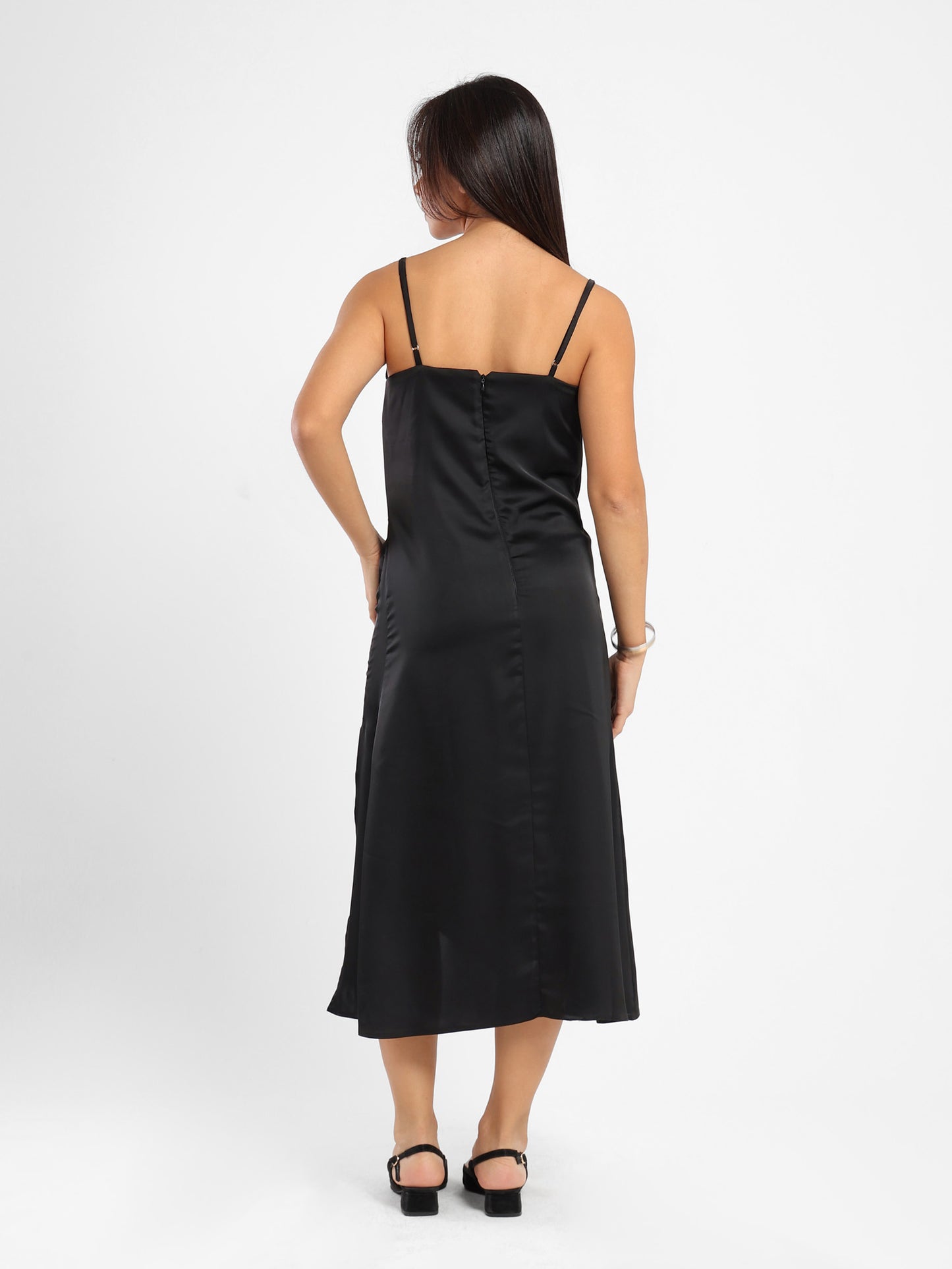 Front Slit Midi Dress