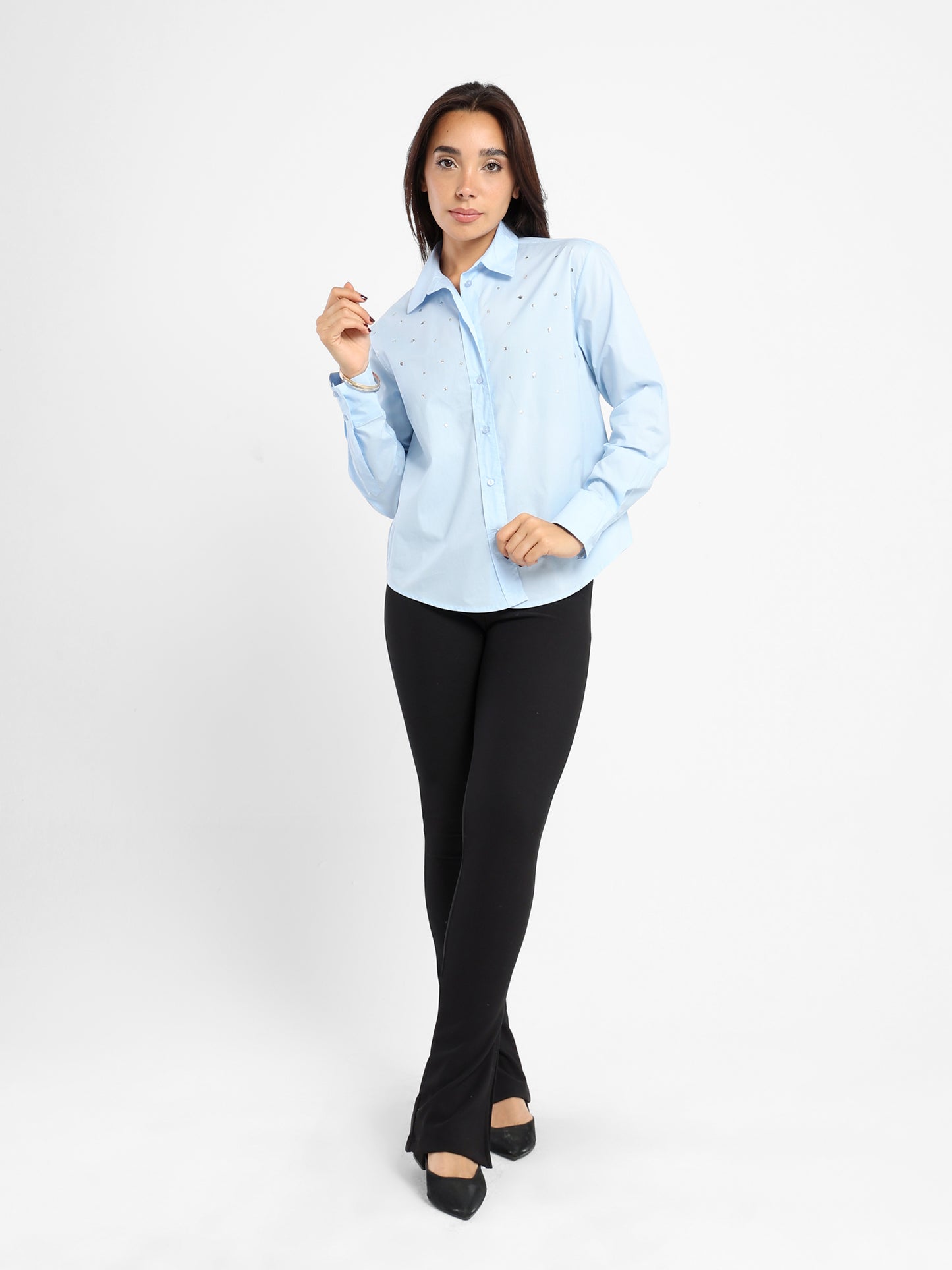 Cotton Long Sleeve Shirt - Outlet
