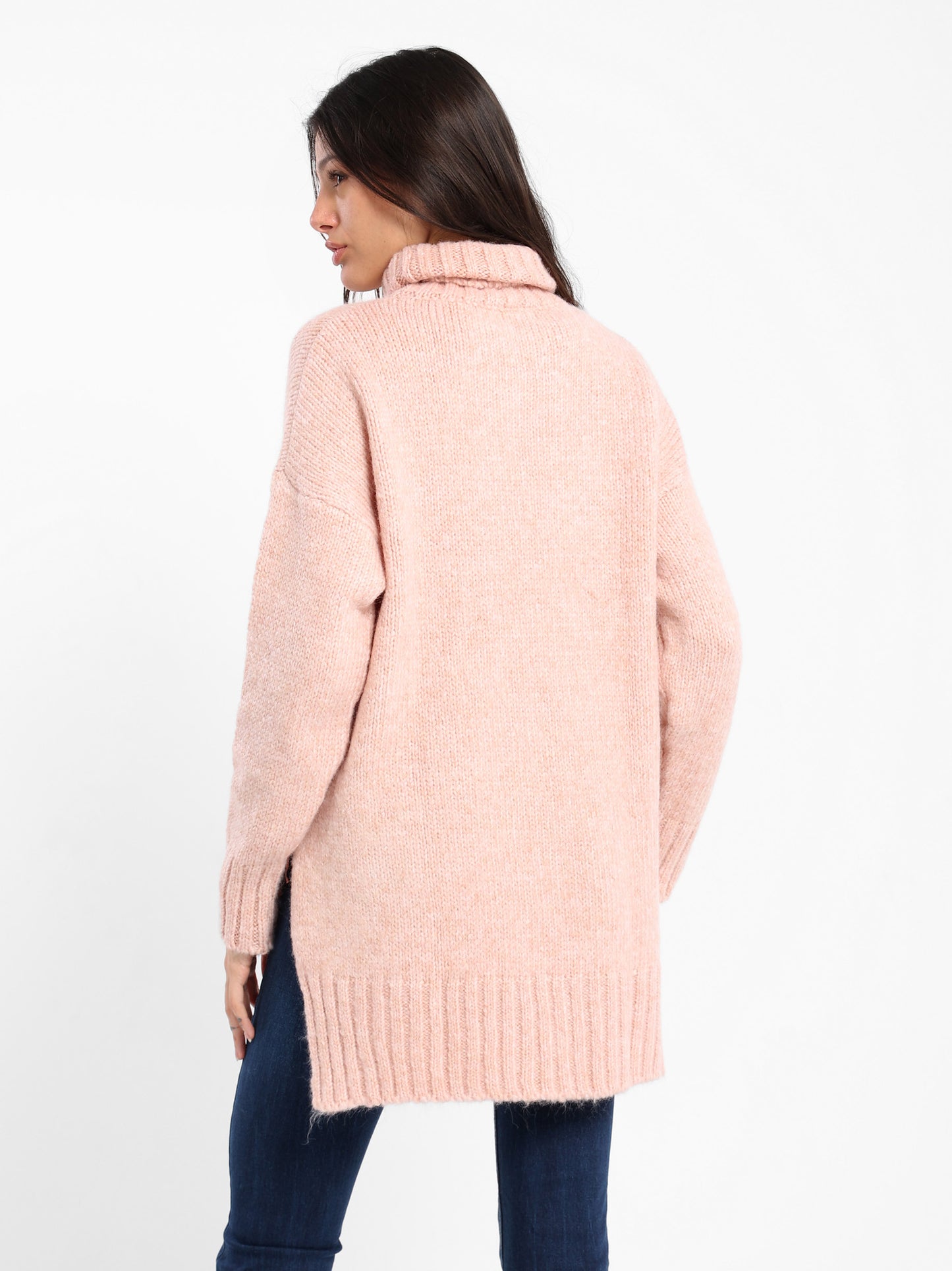 Regular Fit Long Line Pullover