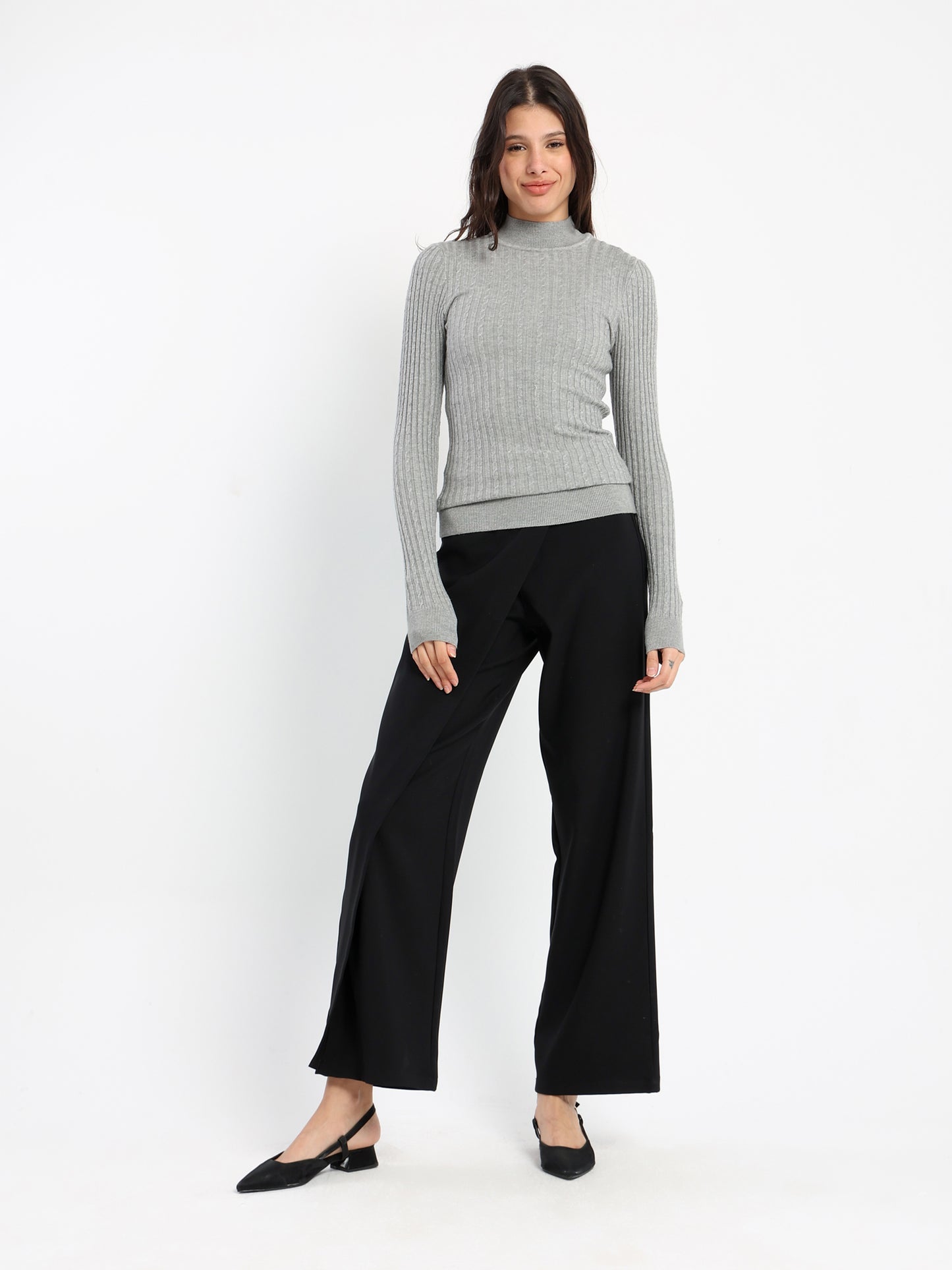 Small Cable Turtleneck
