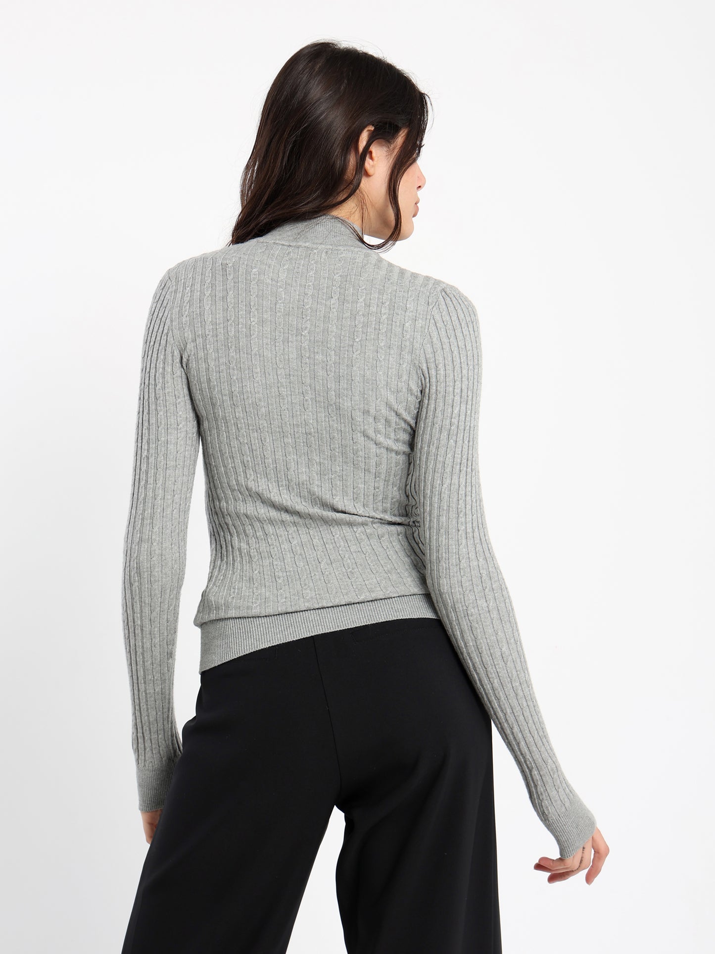 Small Cable Turtleneck