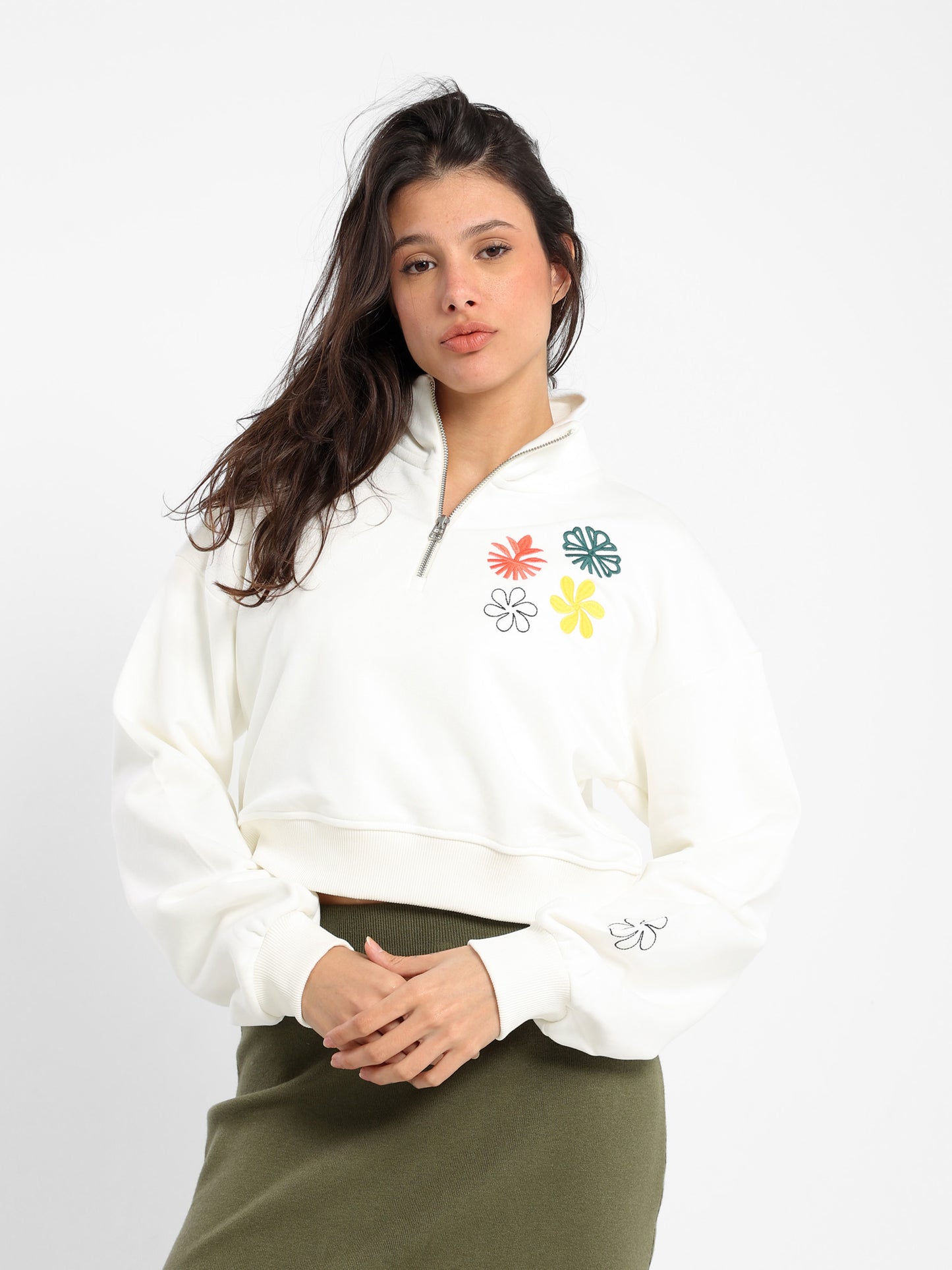 Embroidered Sweatshirt - Outlet