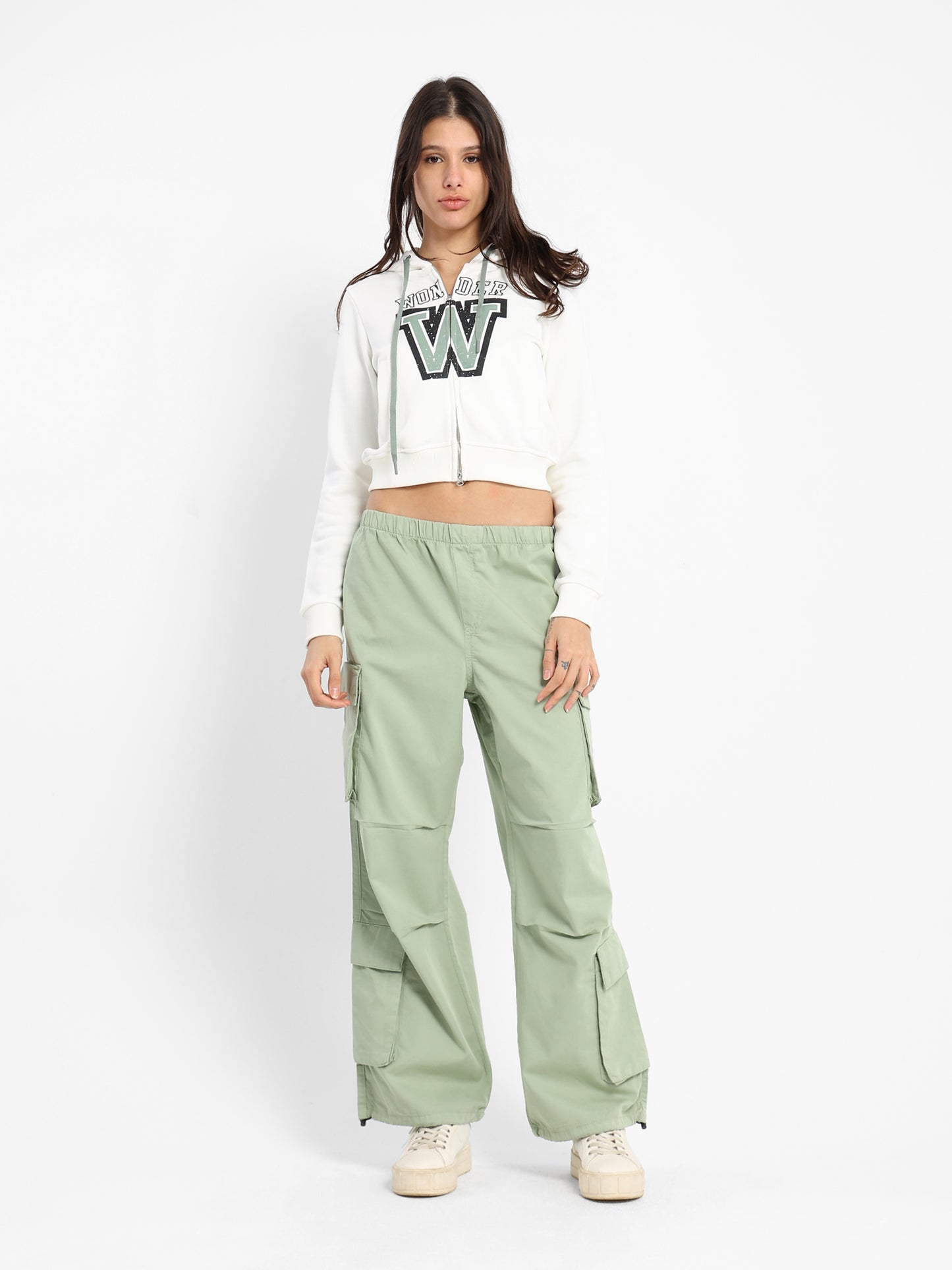 Zip-Up Hoodie with Place Print
