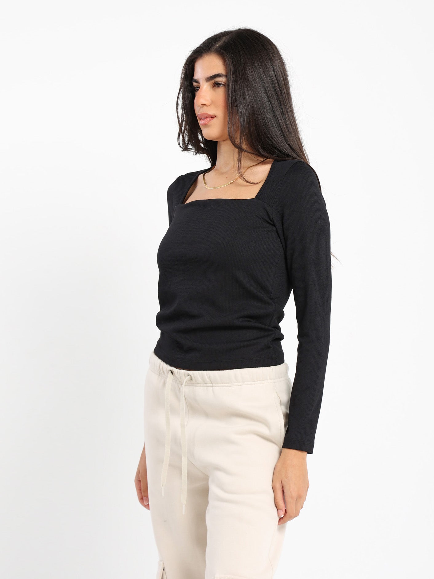Fitted Long Sleeves Top