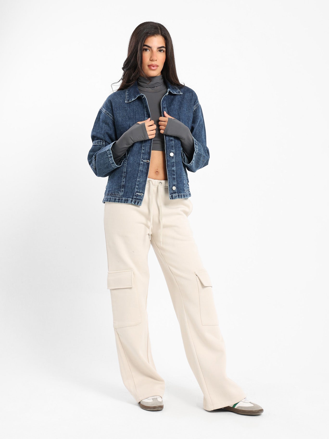 Oversized Denim Jacket - Outlet