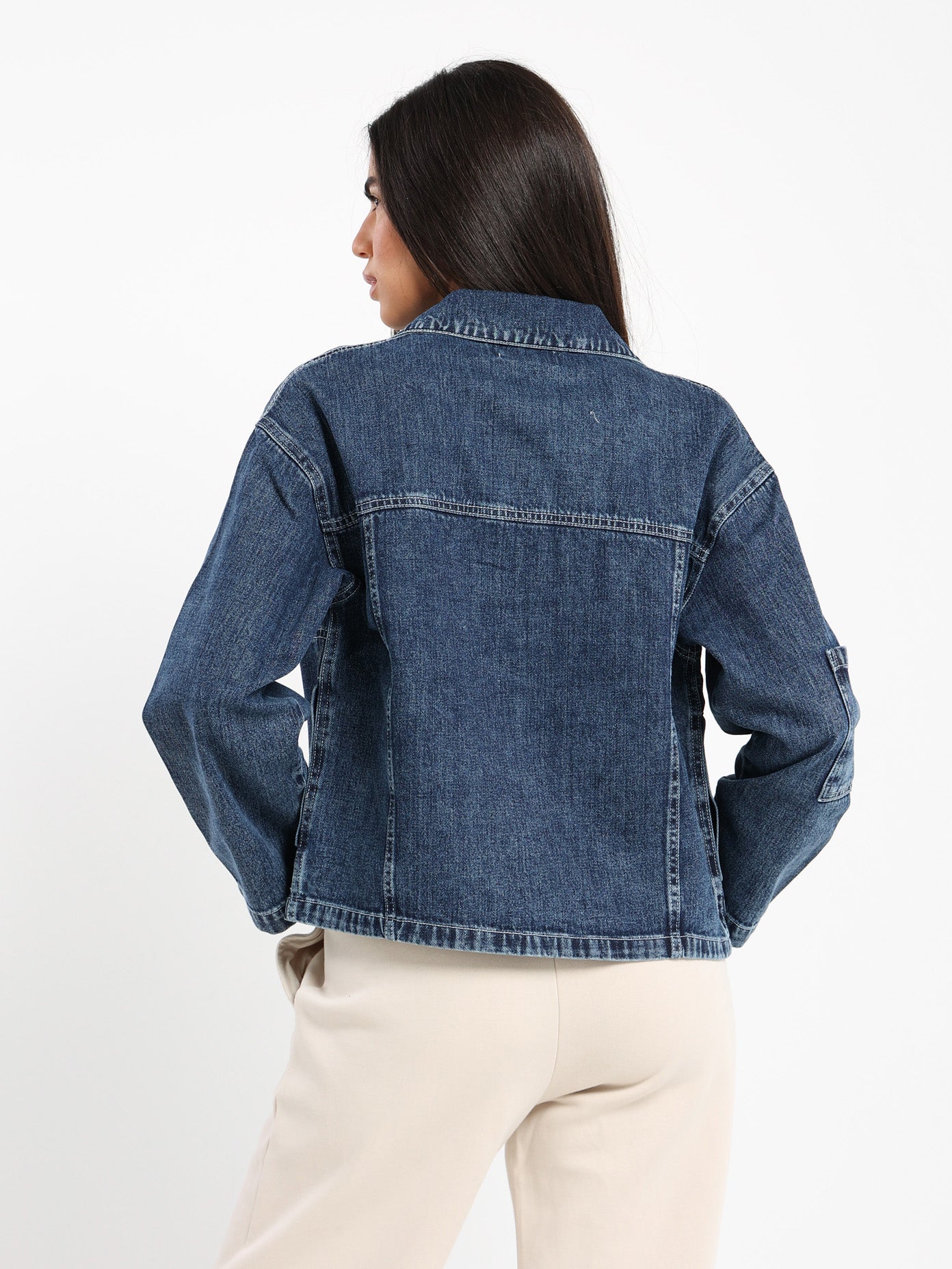 Oversized Denim Jacket - Outlet