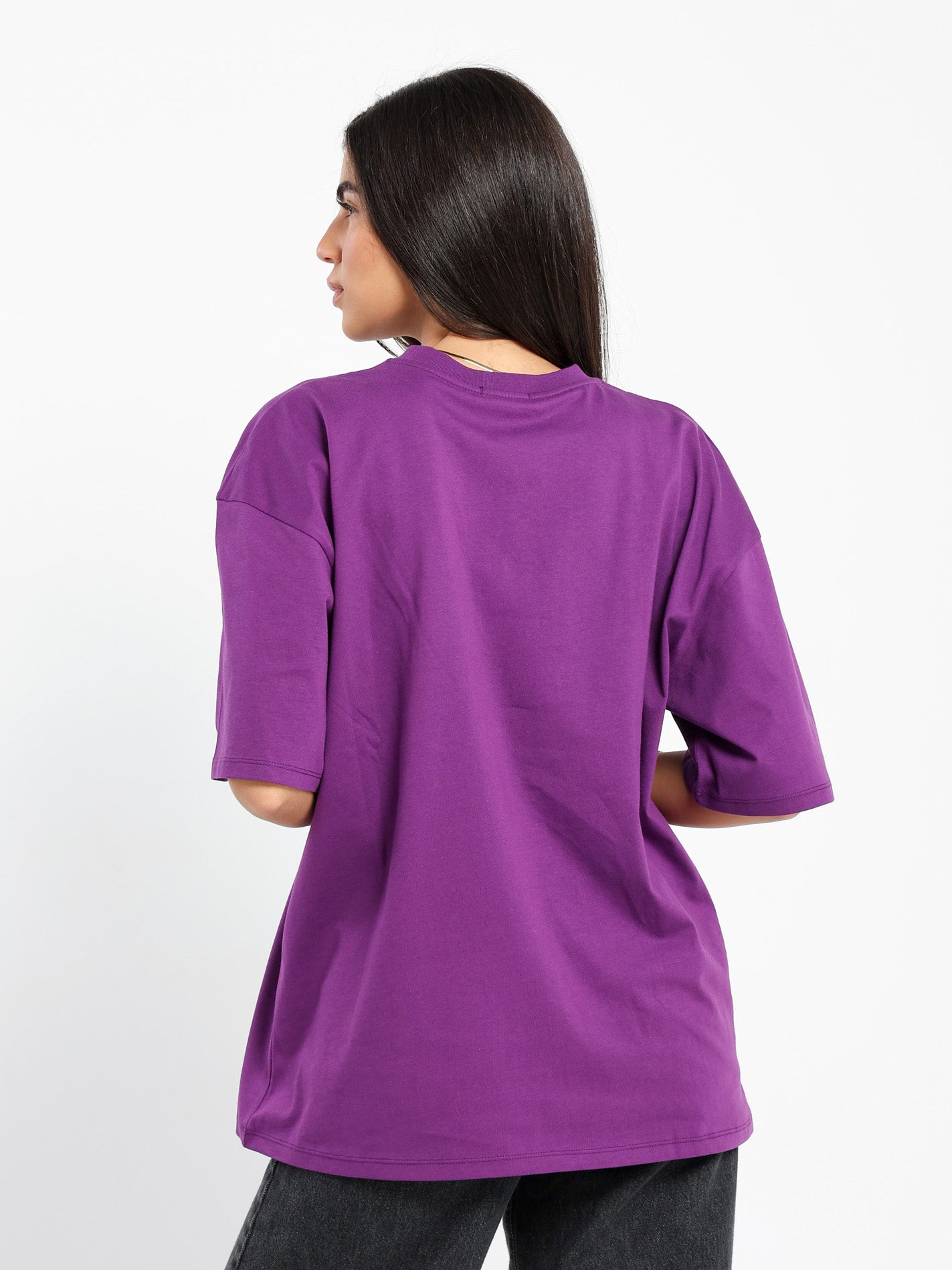 Oversized Half Sleeves Tee with Place Print