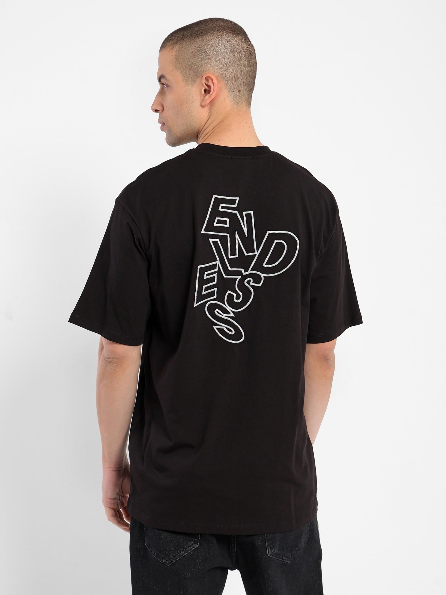 Endless Back Embossed T-Shirt - Outlet