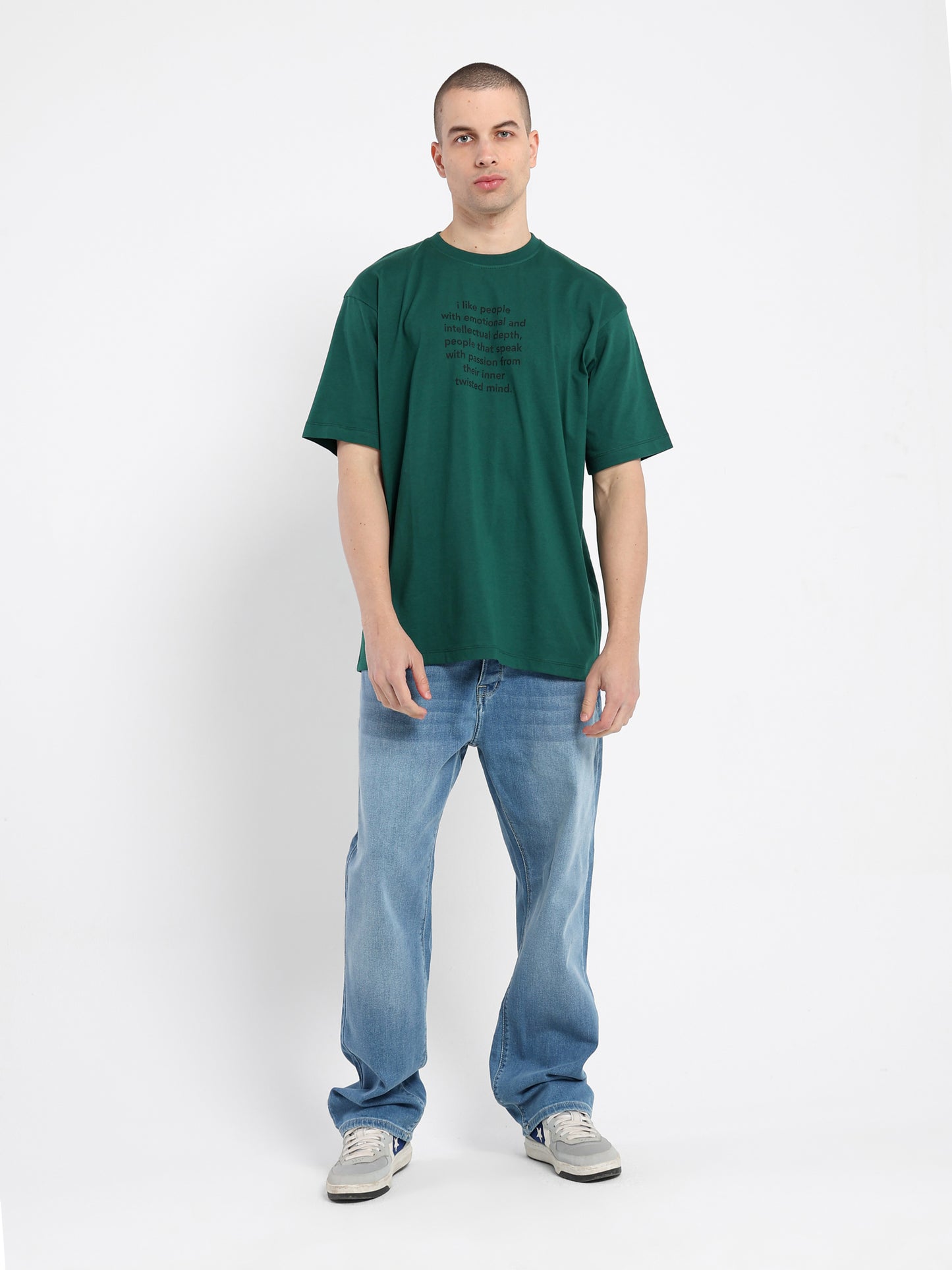 Oversized T-Shirt with Place Print - Outlet