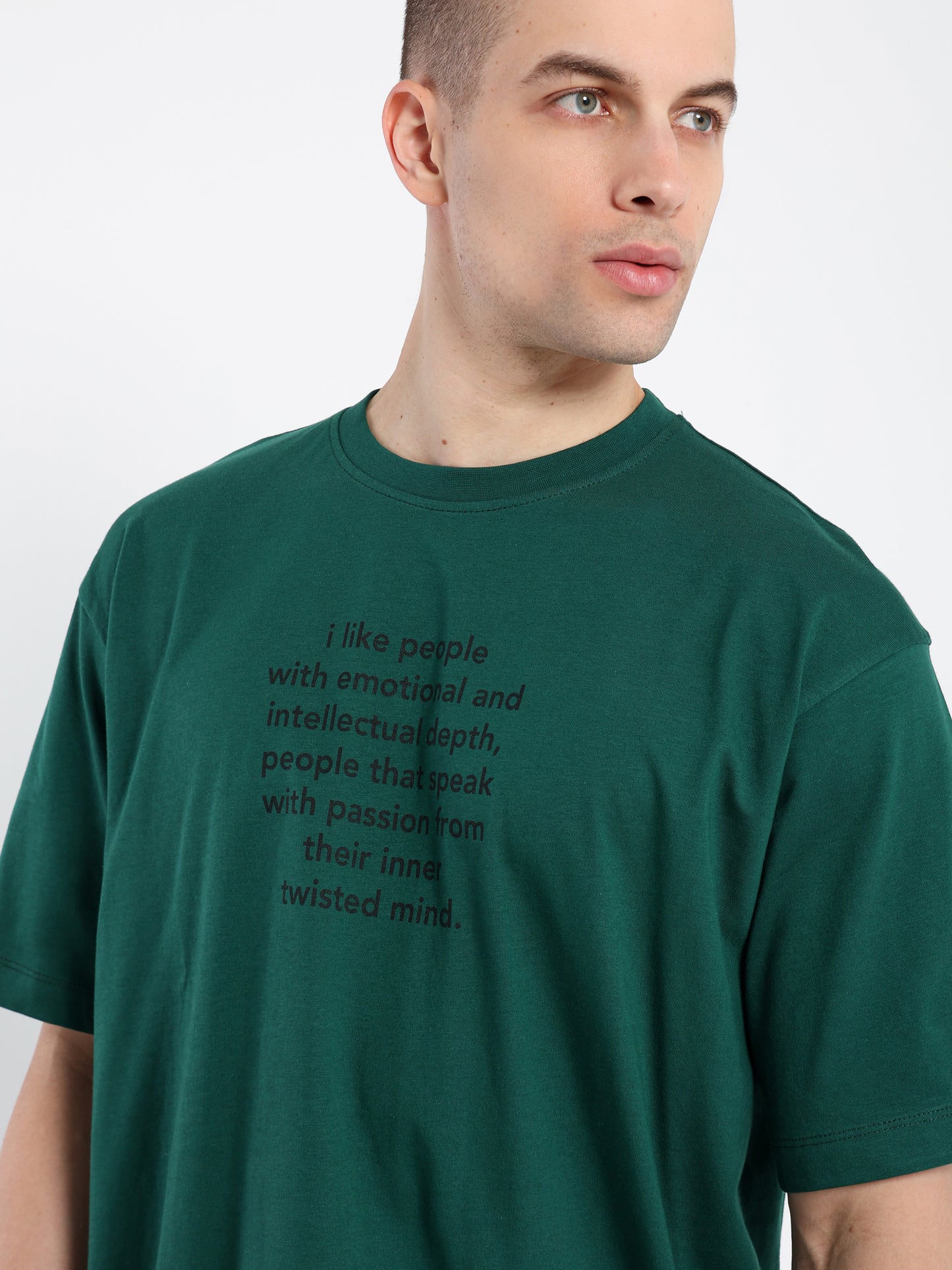 Oversized T-Shirt with Place Print - Outlet