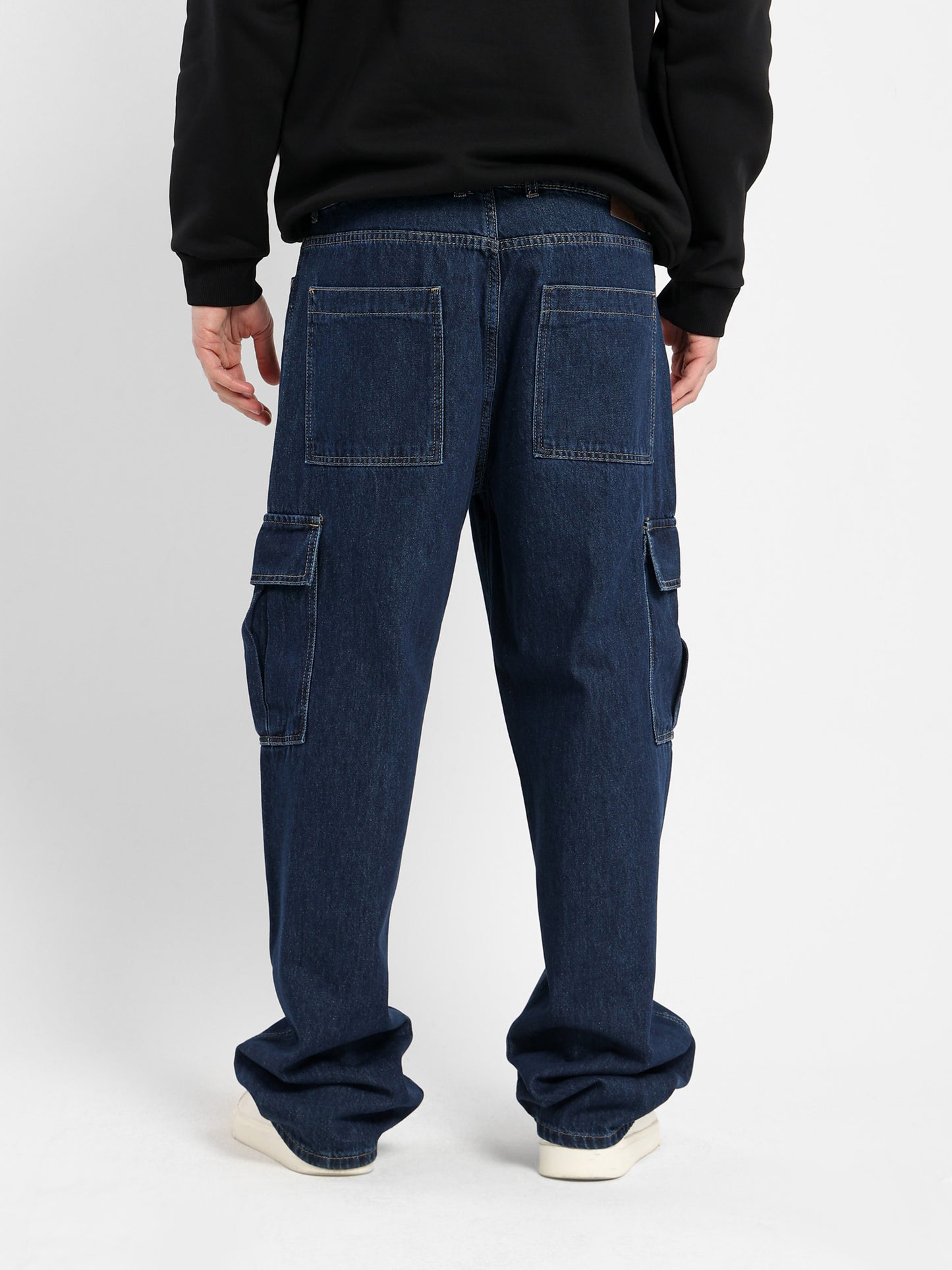 Baggy Jeans With Side Pocket - Outlet