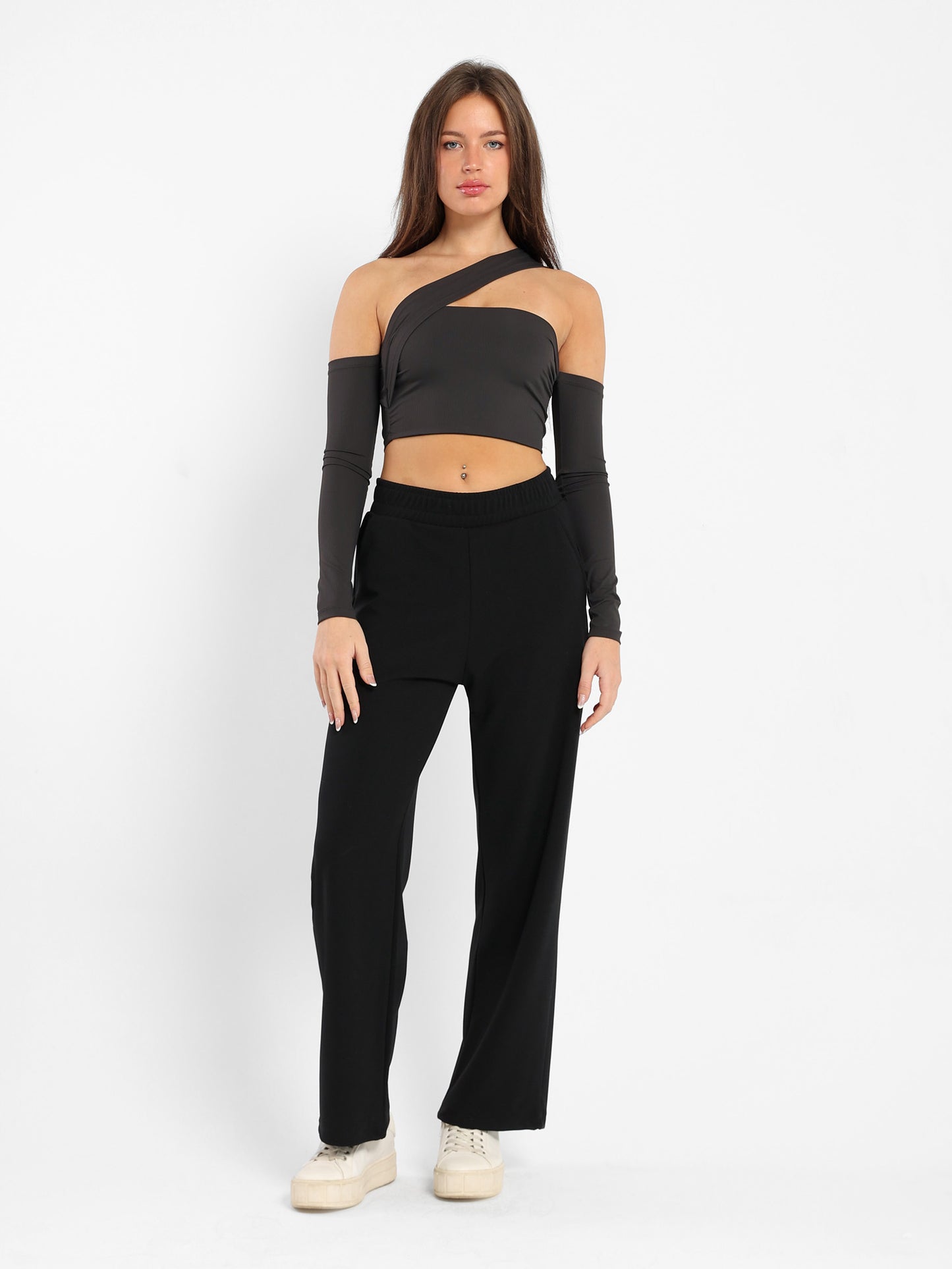 Fitted Long Sleeves Top - Outlet