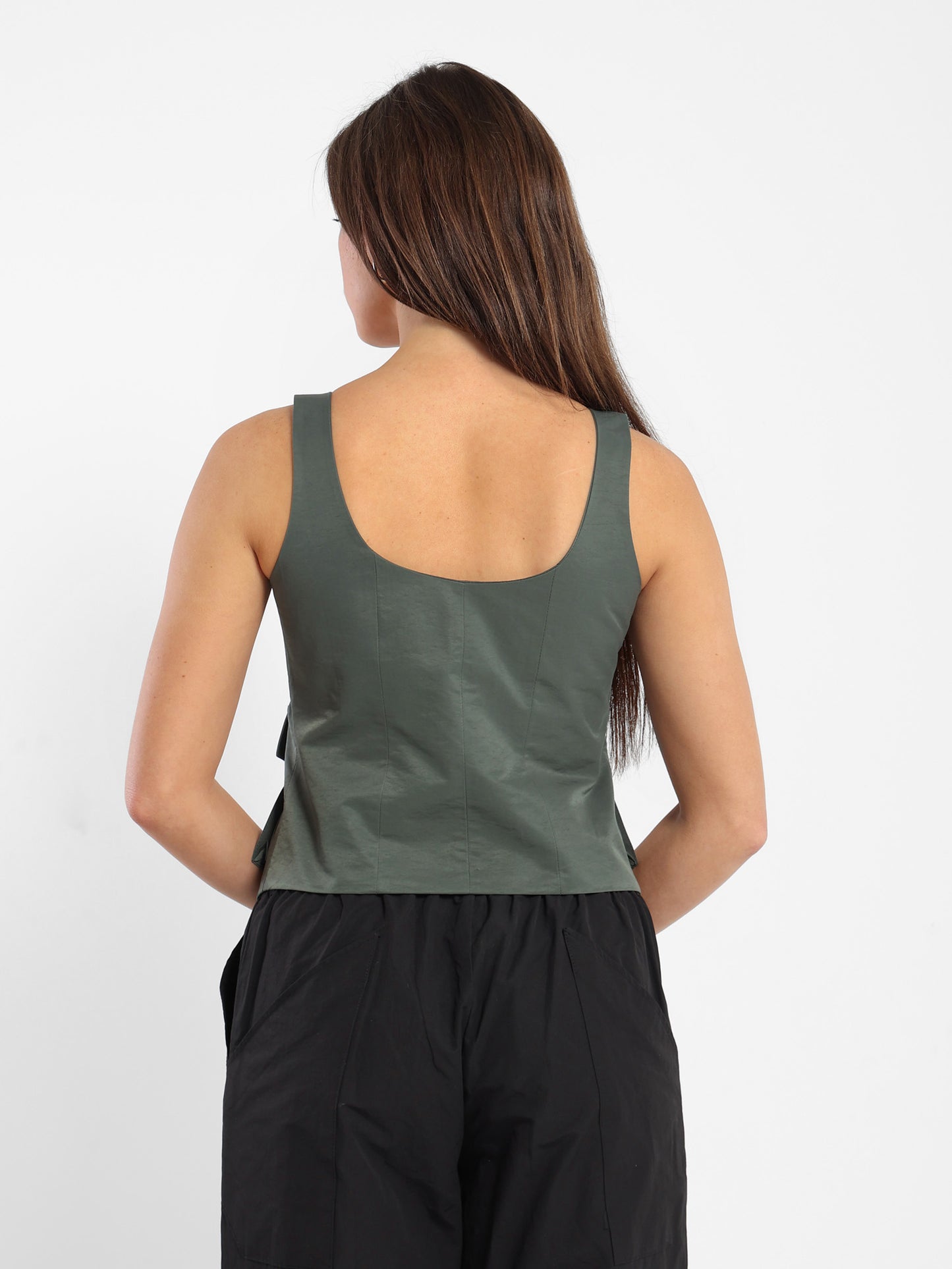 Multi-Pockets Sleeveless Vest