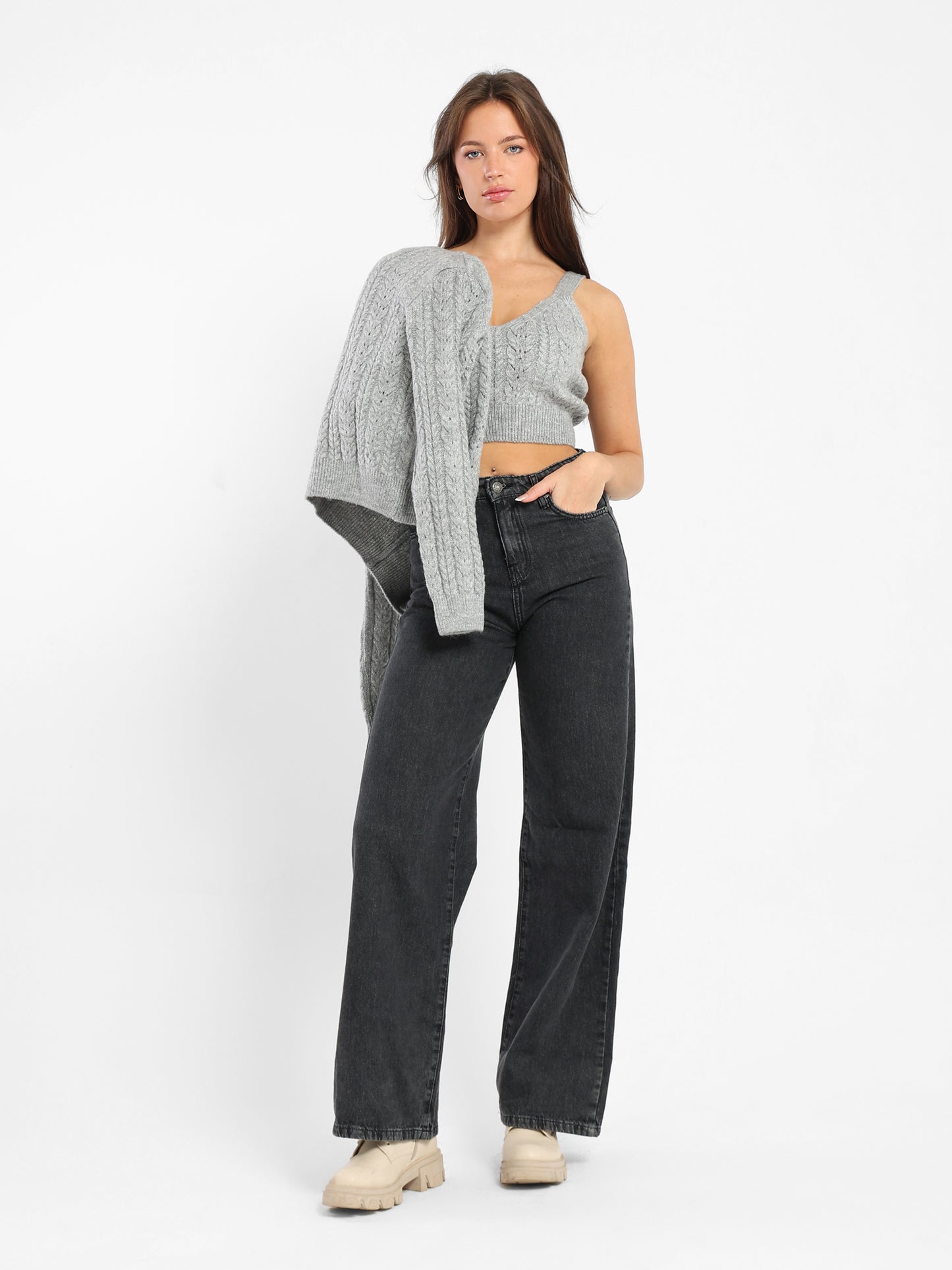 Tricot U-Neck Top