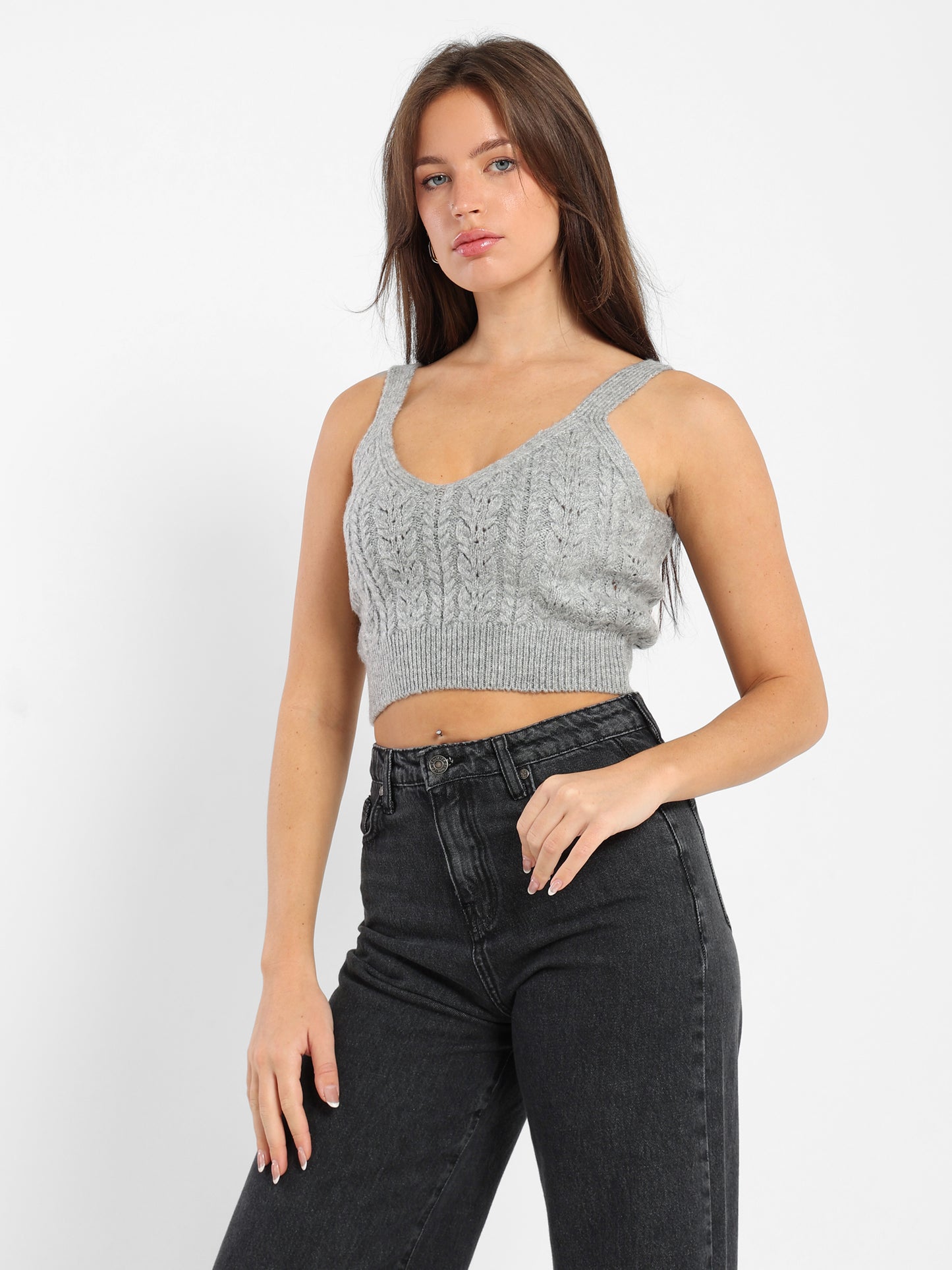 Tricot U-Neck Top