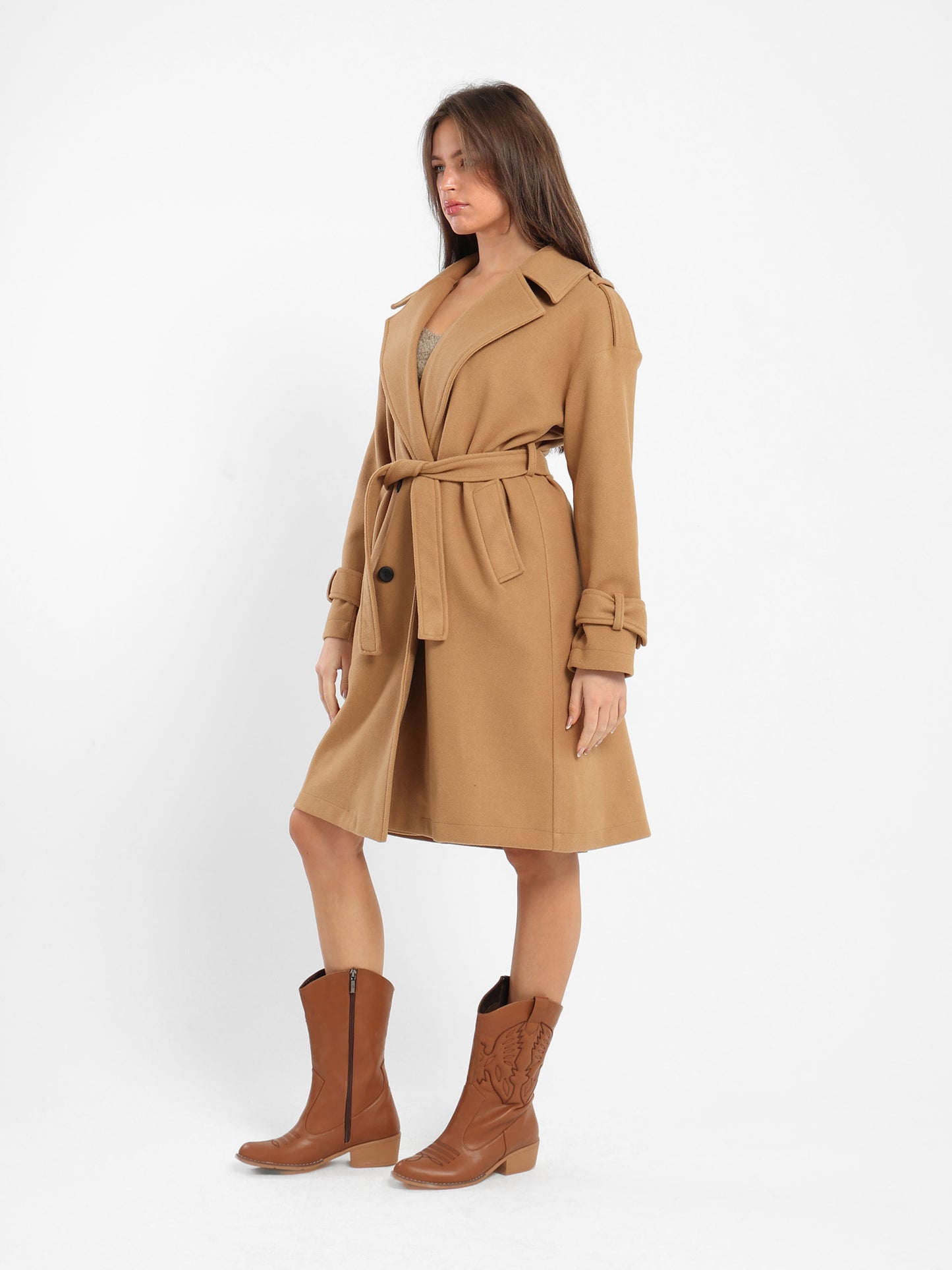 Solid Long Coat - Outlet