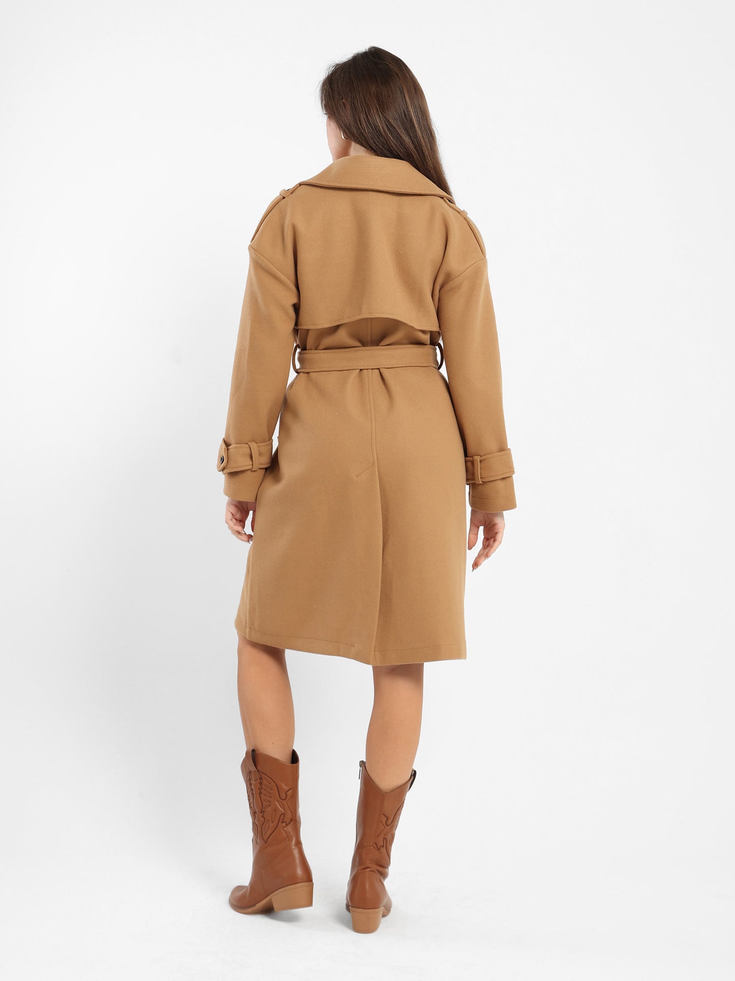 Solid Long Coat - Outlet