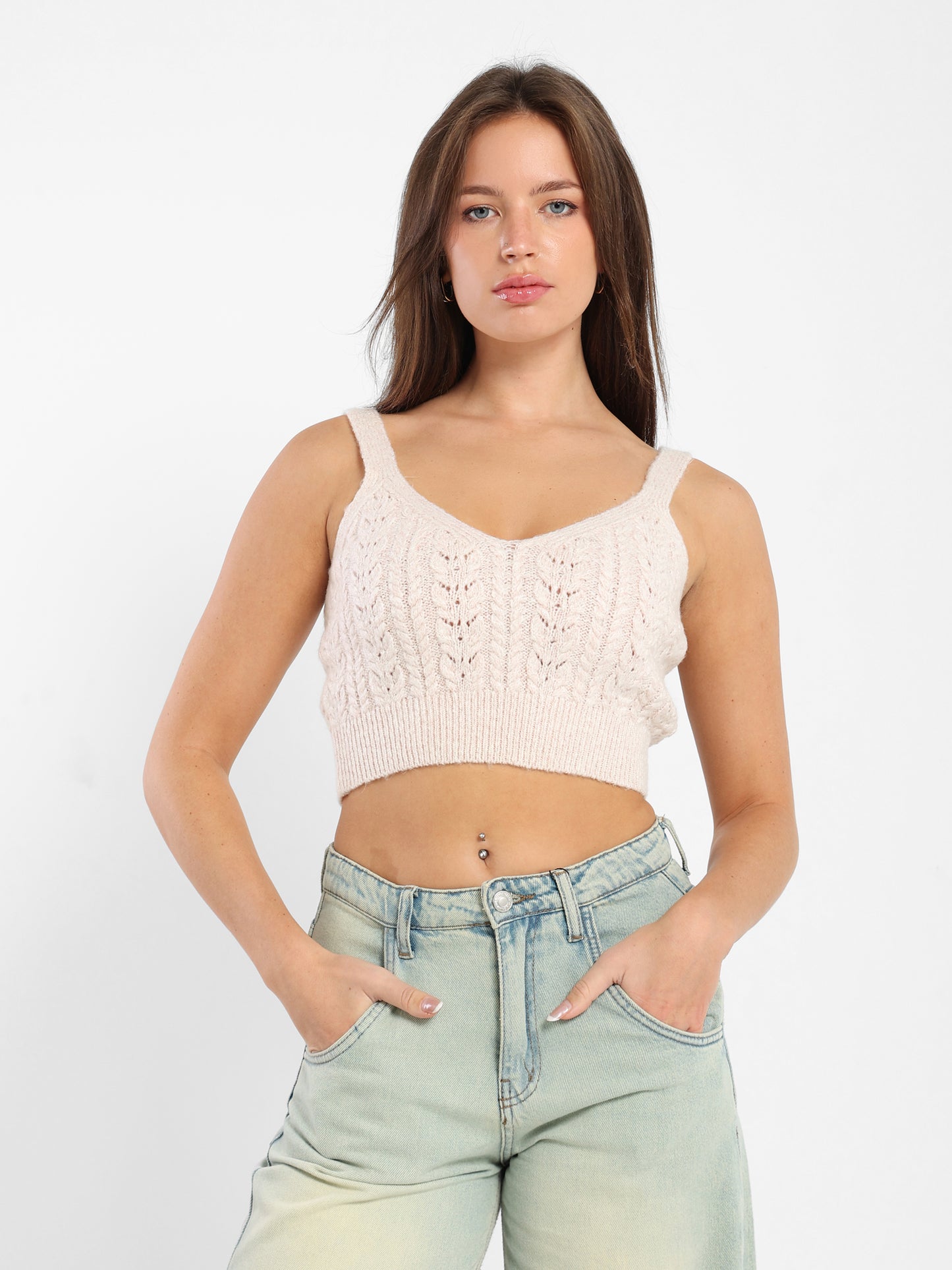 Tricot U-Neck Top