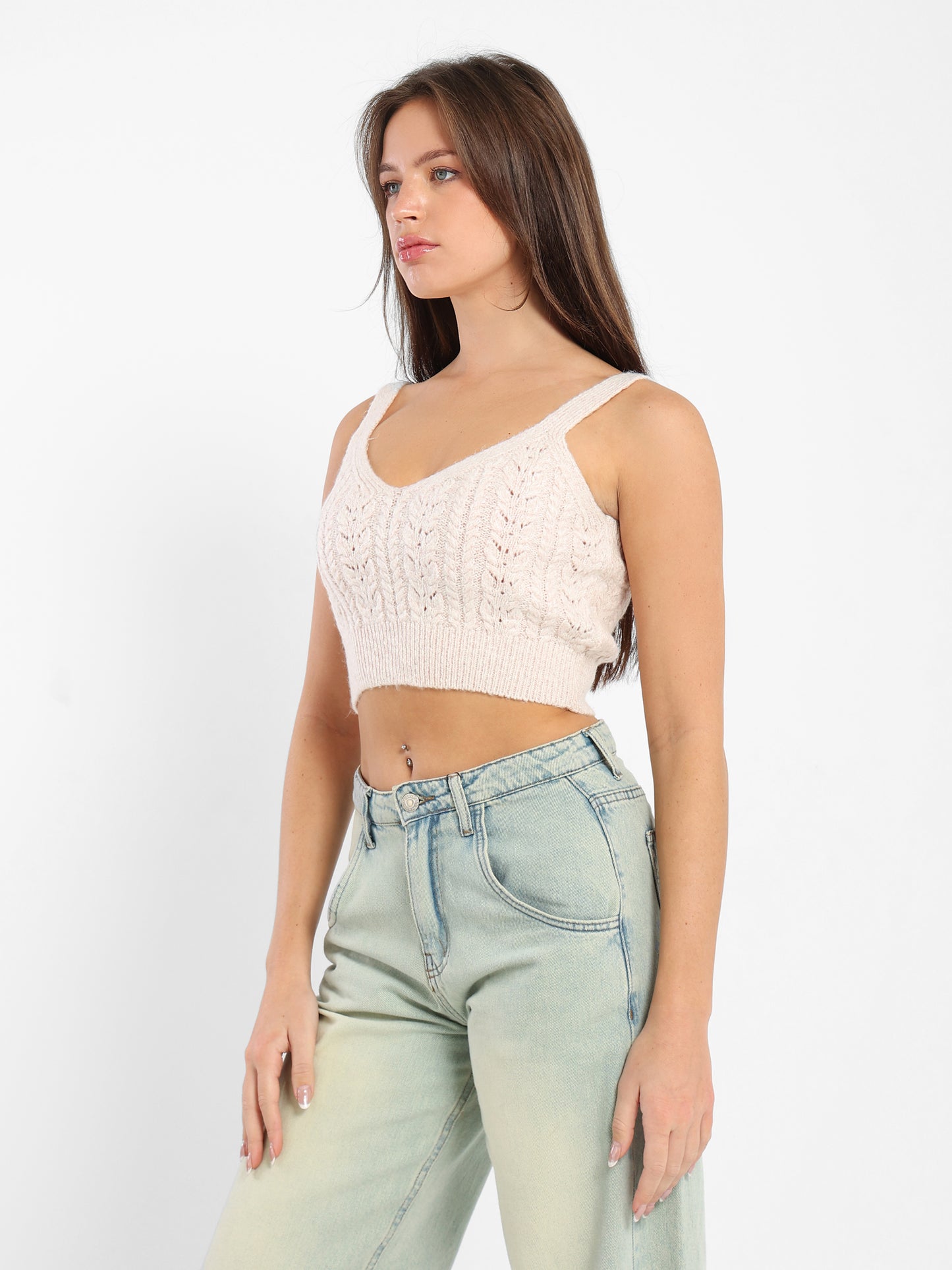 Tricot U-Neck Top
