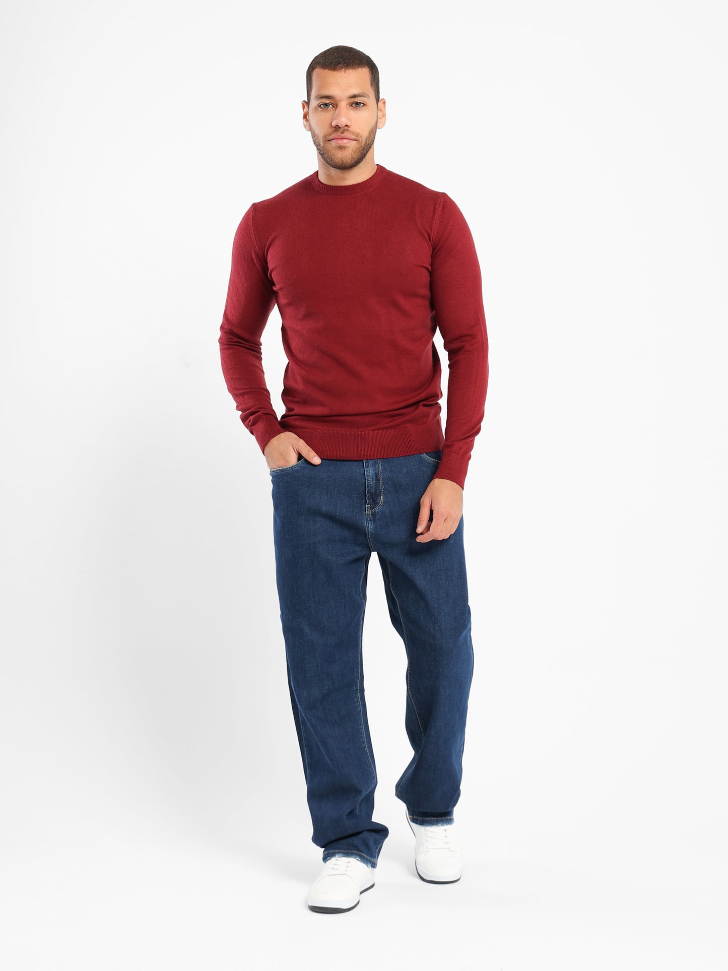 Regular 5-Pocket Jeans with Unfinished Hem - Outlet