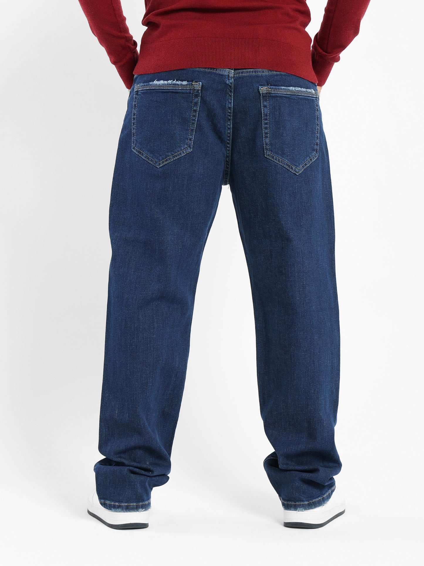 Regular 5-Pocket Jeans with Unfinished Hem - Outlet