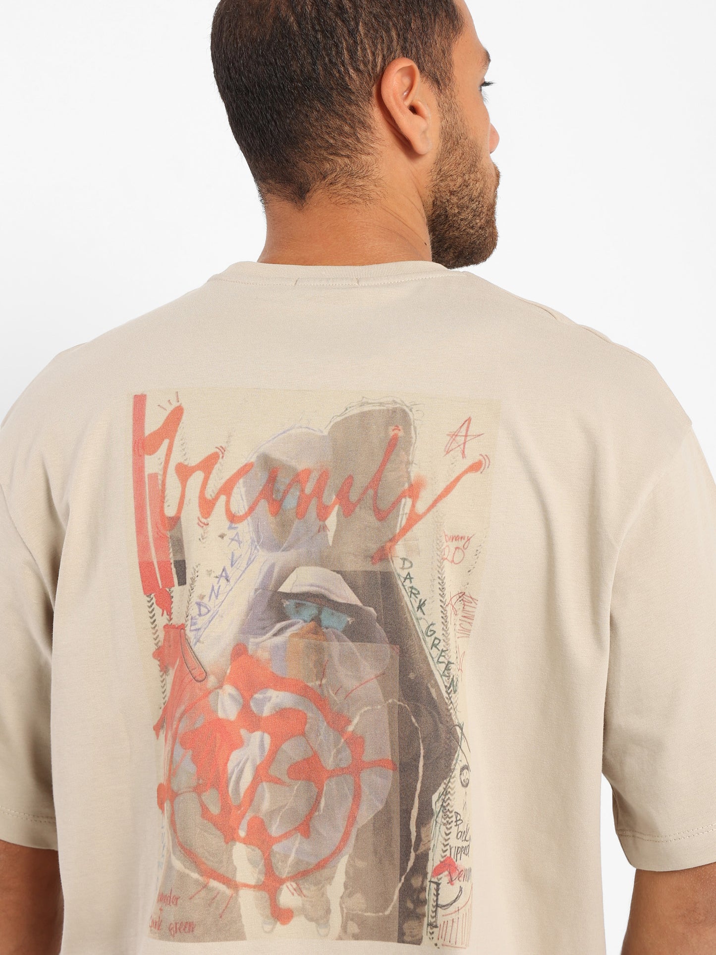 Hip Hop Dancers Back Digital Print T-Shirt - Outlet