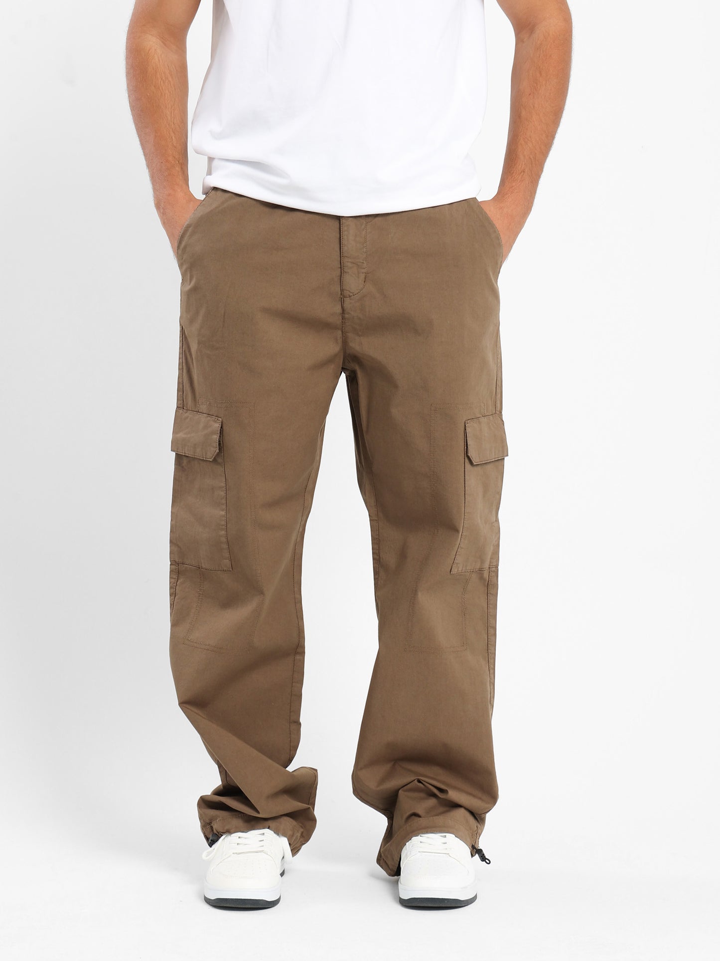 Loose Pants with Elastic Hem - Outlet