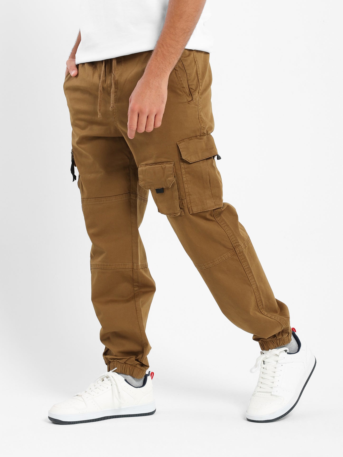 Woven Multi-Pocket Jogger Pants - Outlet